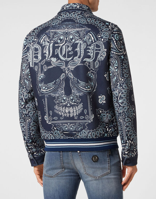 Wool Bomber Paisley Bandana