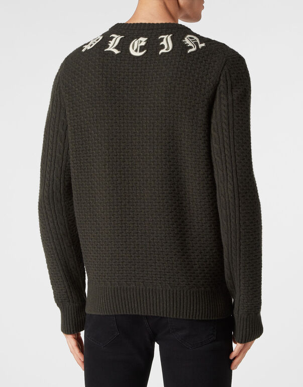 Wool & Cashemere Pullover Round Neck LS