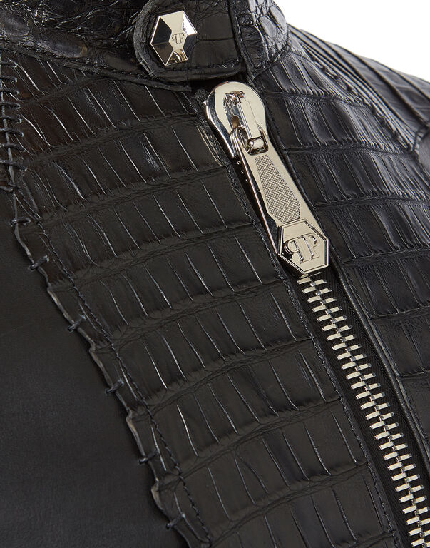 Leather Bomber "Shield"