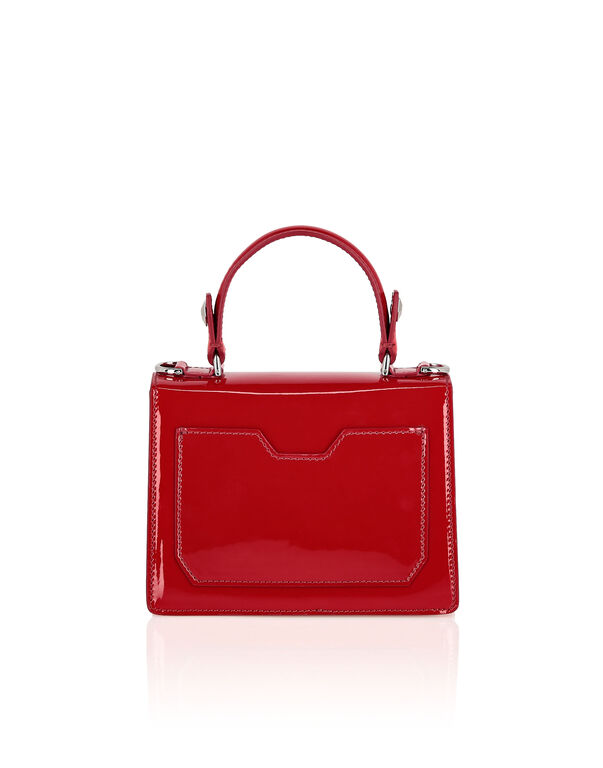 Patent Leather Superheroin Small Handle Bag Brooches
