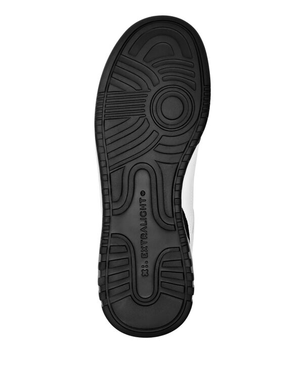 Croco Printed Leather Lo-Top Sneakers