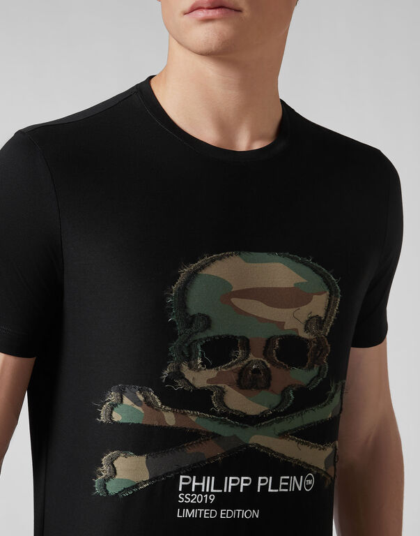 T-shirt Round Neck SS long Skull