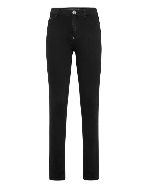 Denim High Waist Jegging Trousers Hexagon