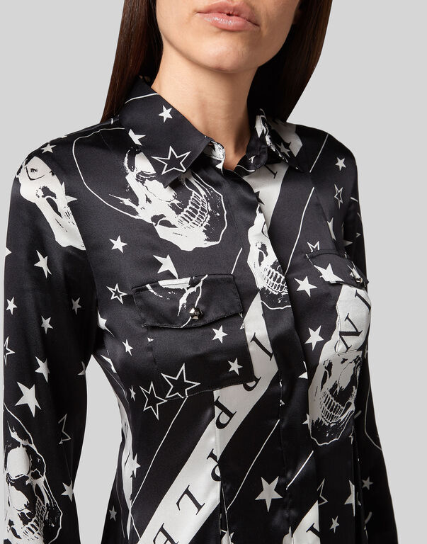 Shirt dress Stars and skull