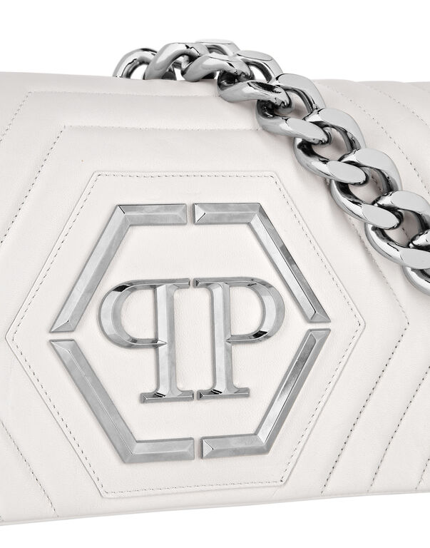 Small Nappa Matellase` Shoulder Bag Hexagon