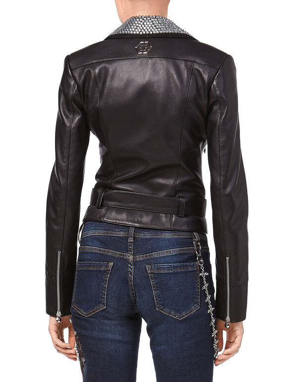 Leather Biker "Jewell"