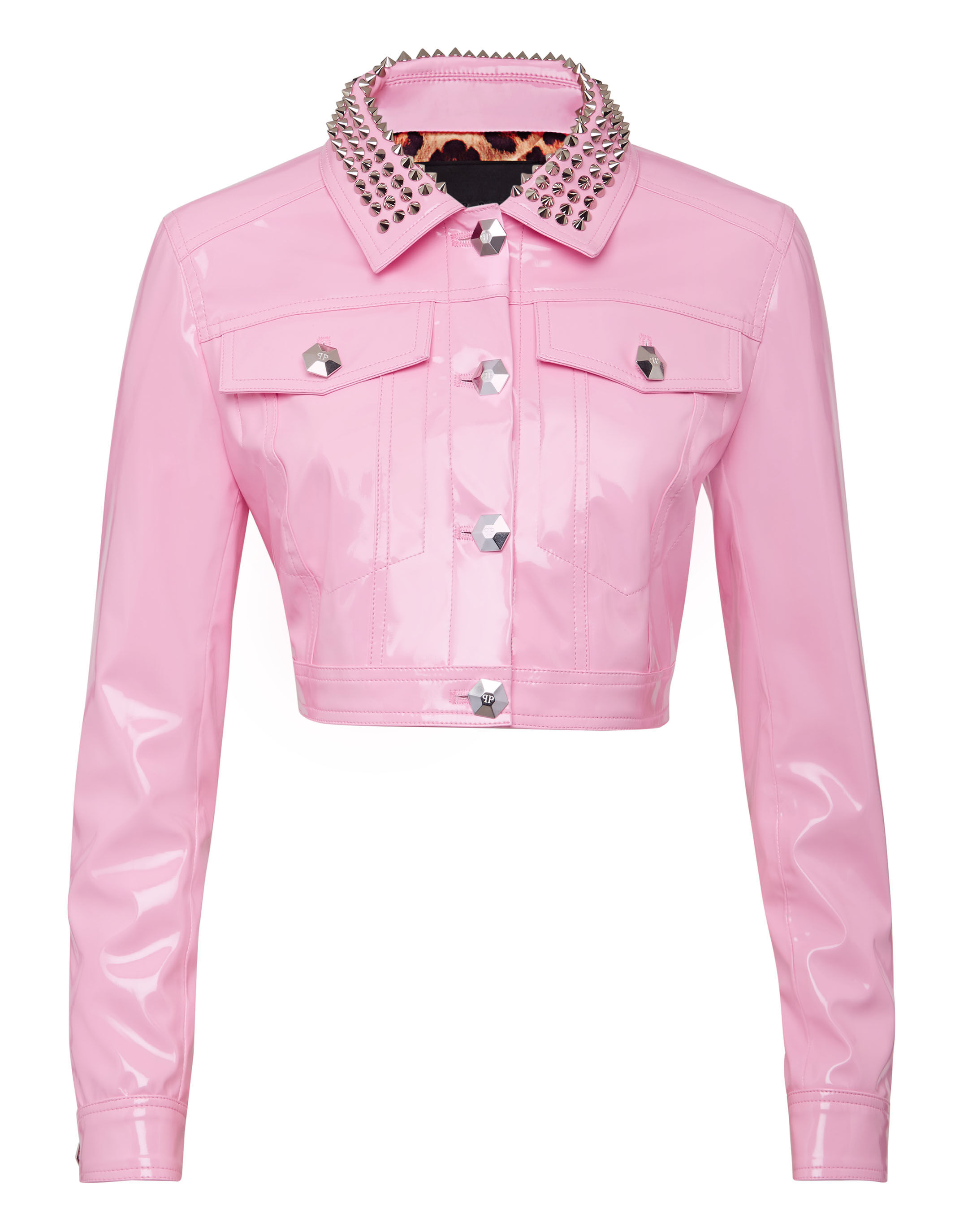 Pink plastic jacket on sale