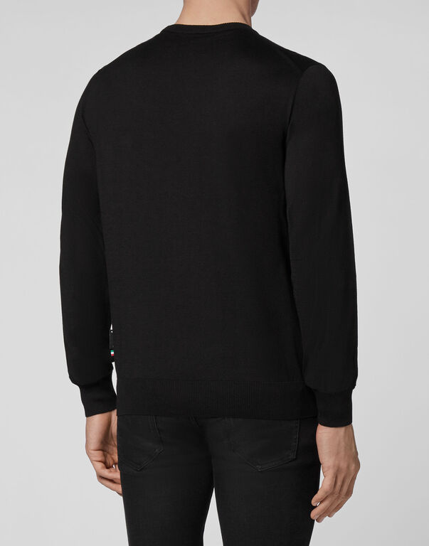 Pullover Round Neck LS Iconic Plein