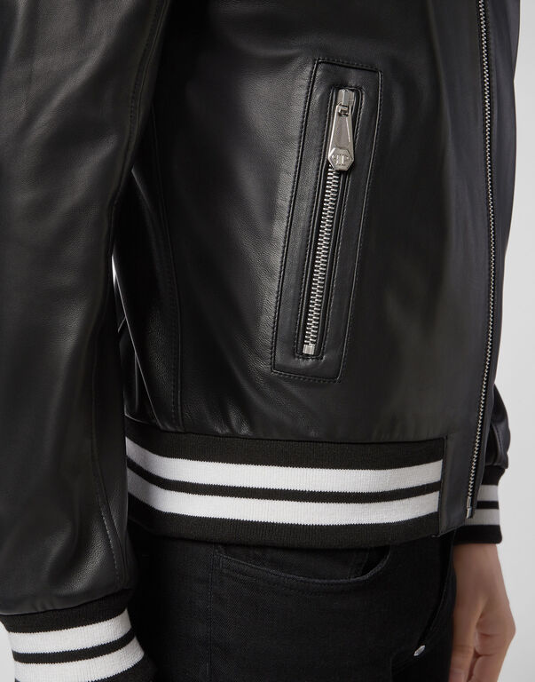 Leather Bomber "Aggressive" Statement