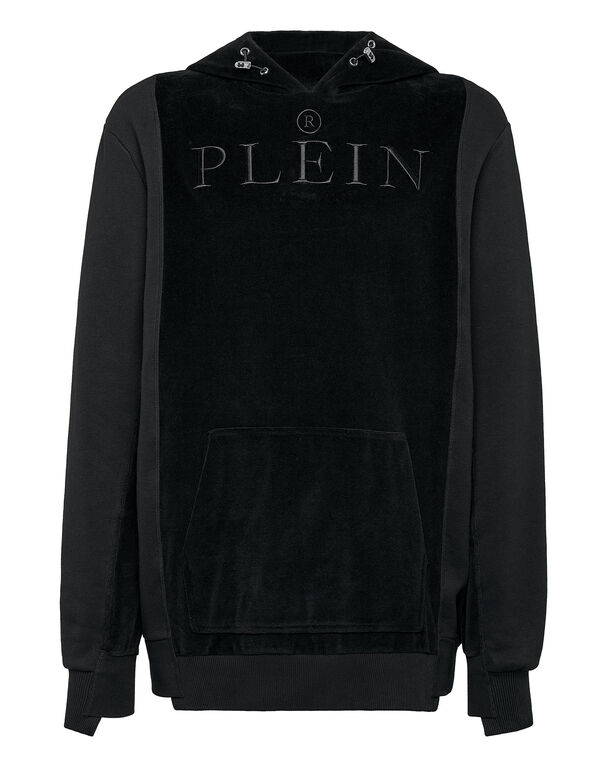 Velvet Hoodie sweatshirt and jersey detail Philipp Plein TM