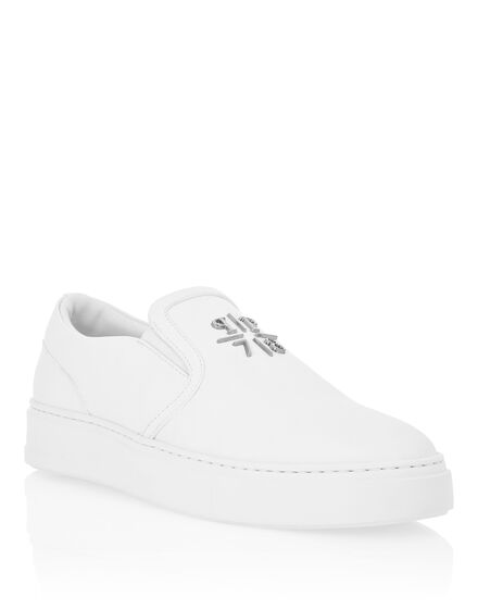 Nappa Leather Slip On Triangle