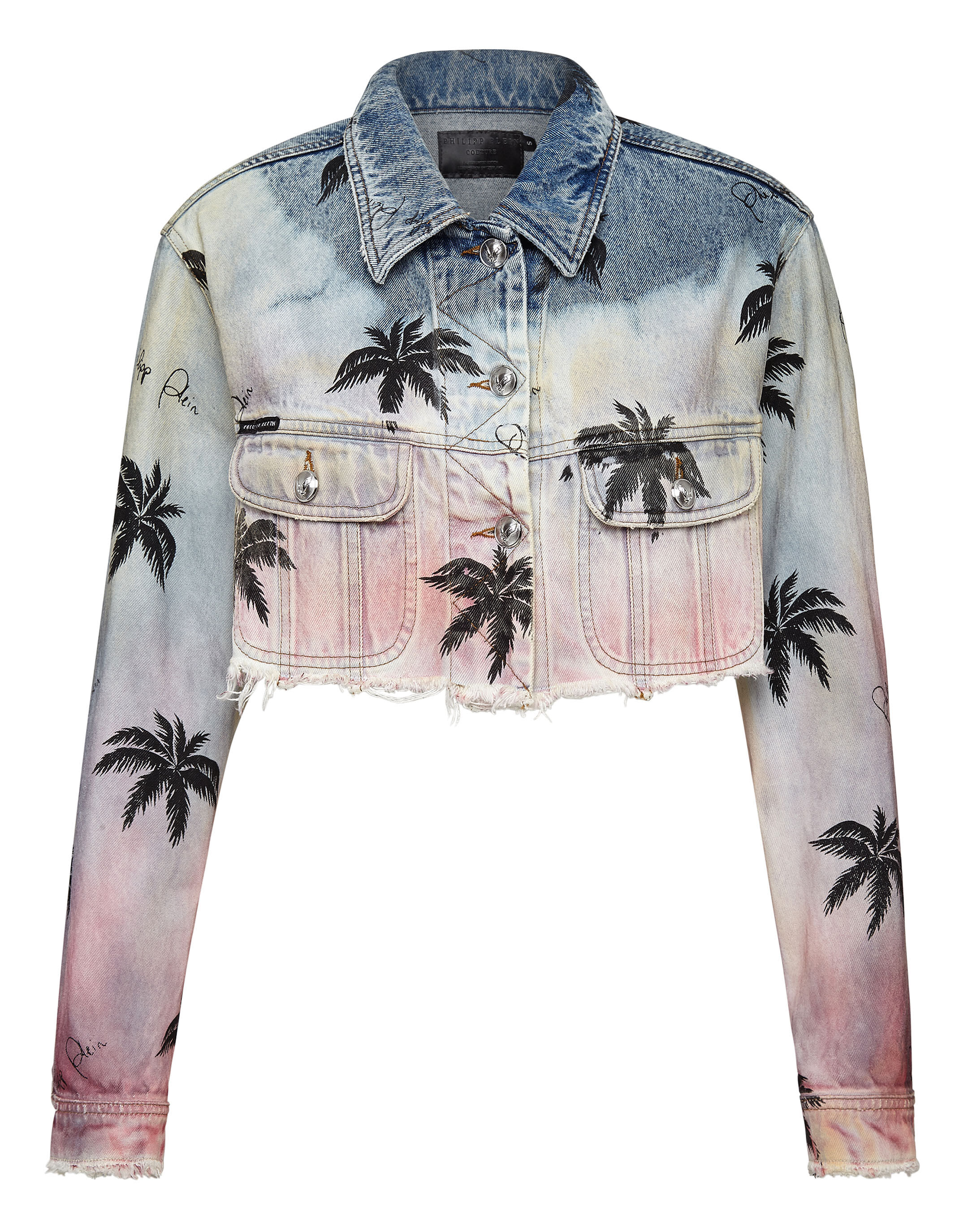 Amiri palm discount tree denim jacket