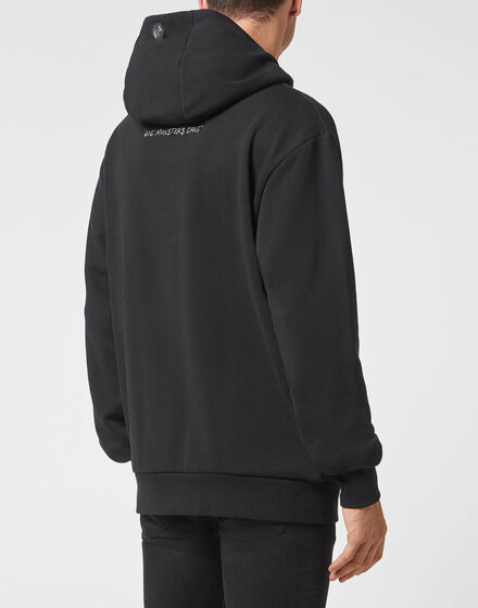 Hoodie sweatshirt Monsters with Crystals