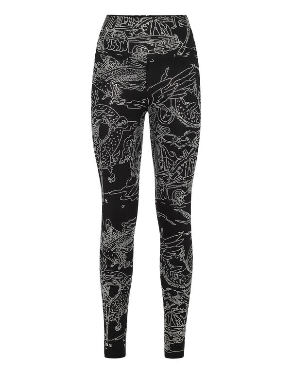 Jogging Leggings Stones Skeleton tattoo