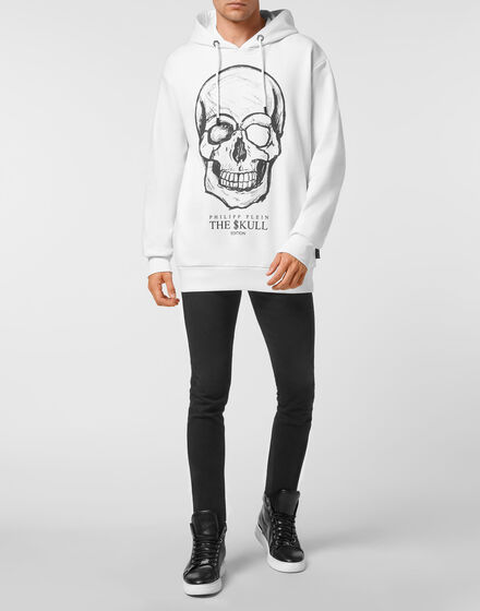 Hoodie sweatshirt print Skull