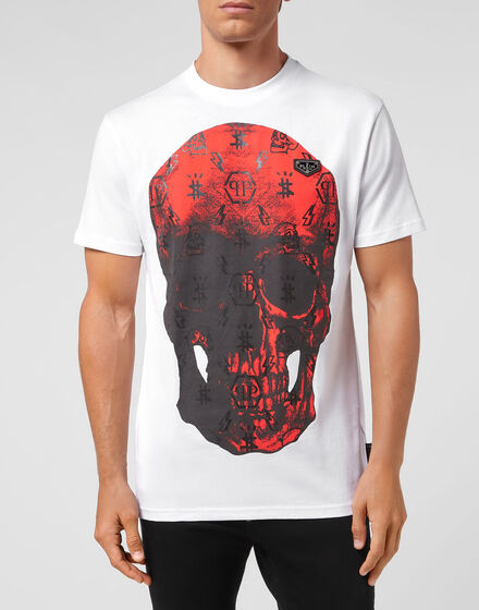 T-shirt Round Neck SS print Skull