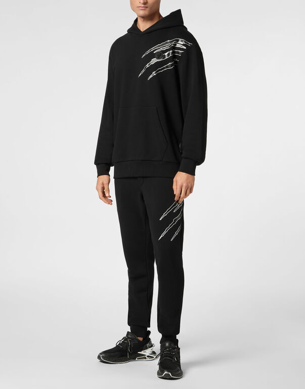 Cotton Hoodie Sweatshirt LS Lamina Scratch