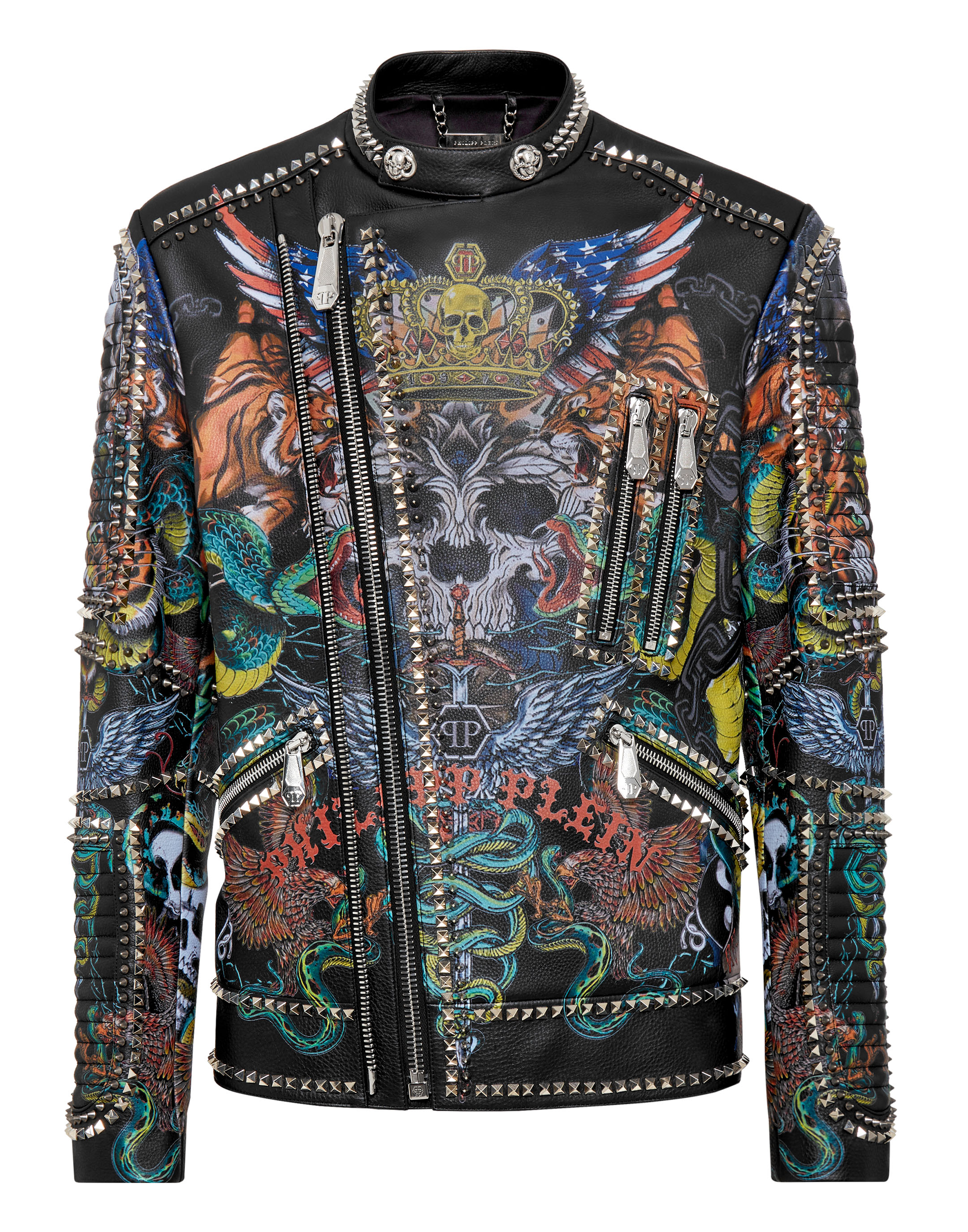 PHILIPP PLEIN レザーバイカーのタトゥー Leather Biker Tattoo | Philipp Plein Outlet