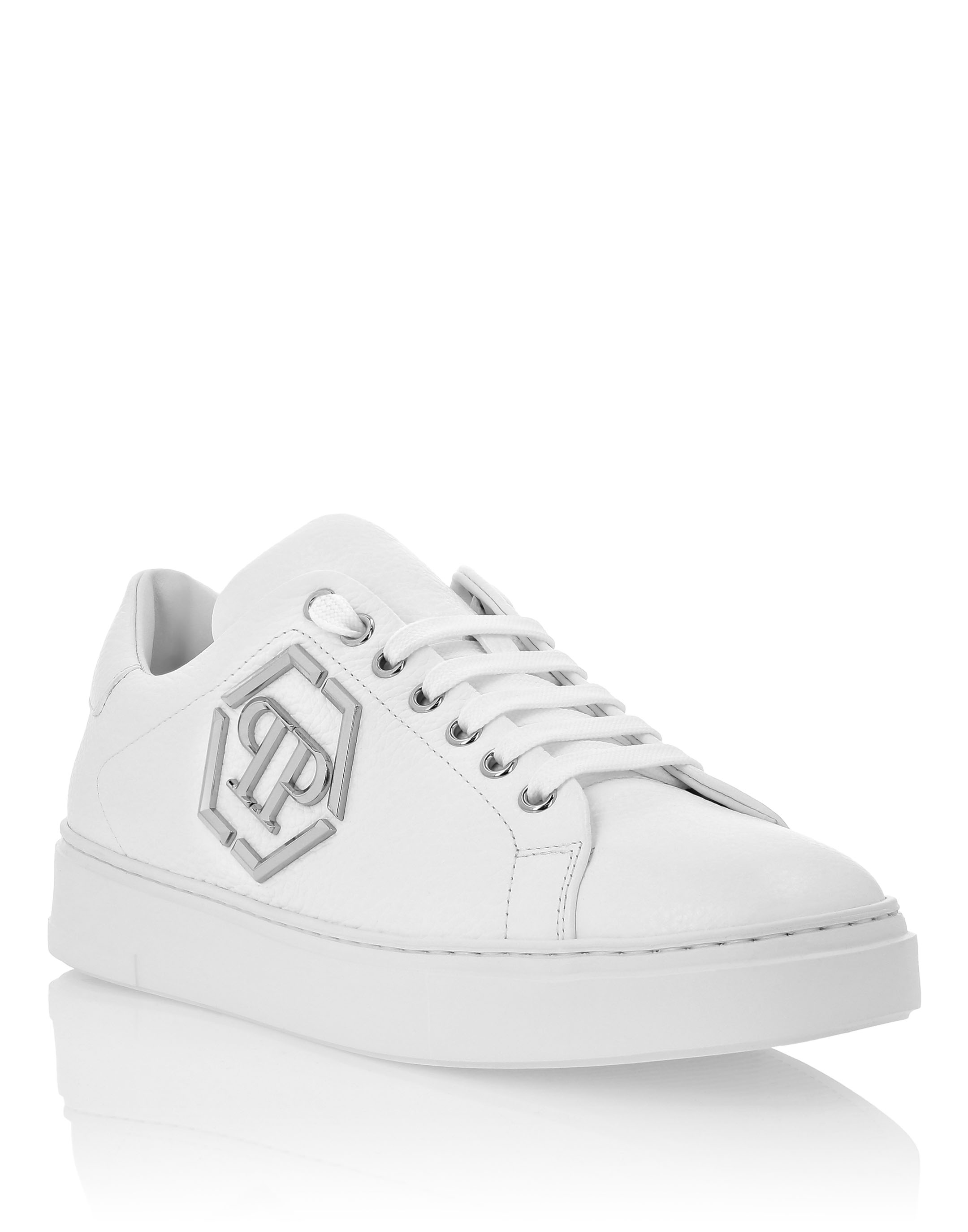 スニーカー PHILIPP PLEIN 'Hexagon' sneakers (PAESUSC0775PLE005N 02) Leather Lo-Top Sneakers Hexagon | Philipp Plein Outlet