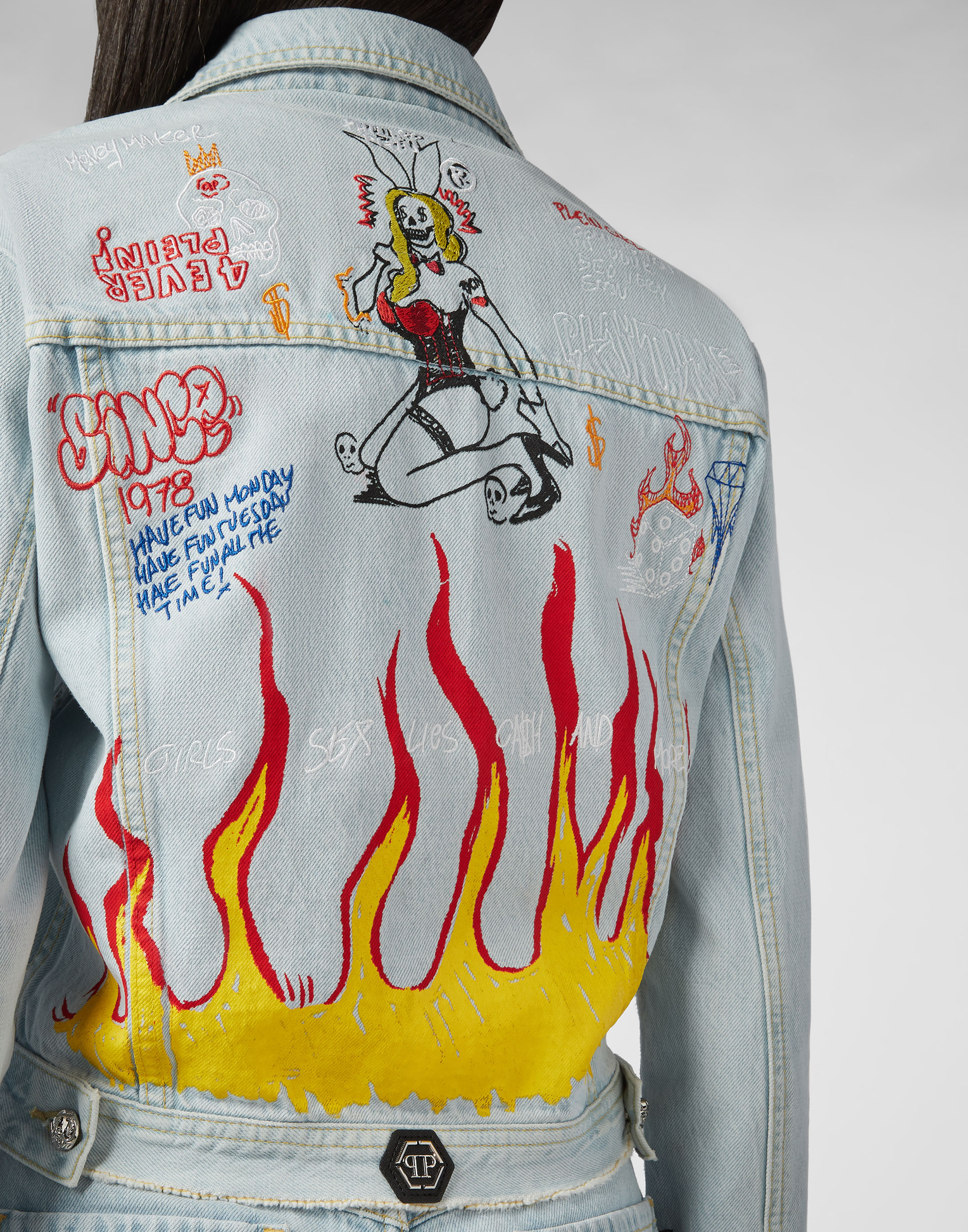 Denim Jacket Graffiti | Philipp Plein Outlet