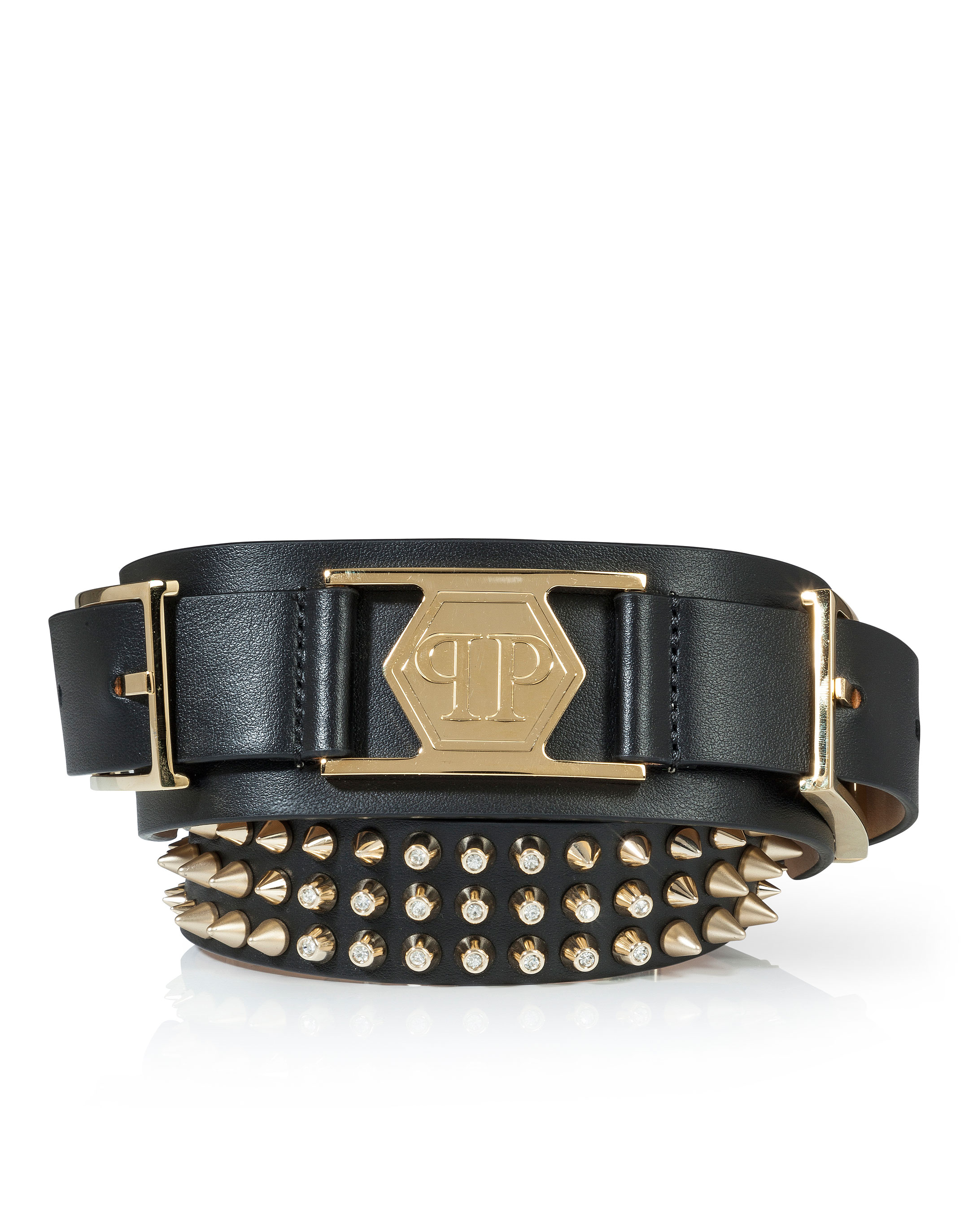 philipp plein belt gold