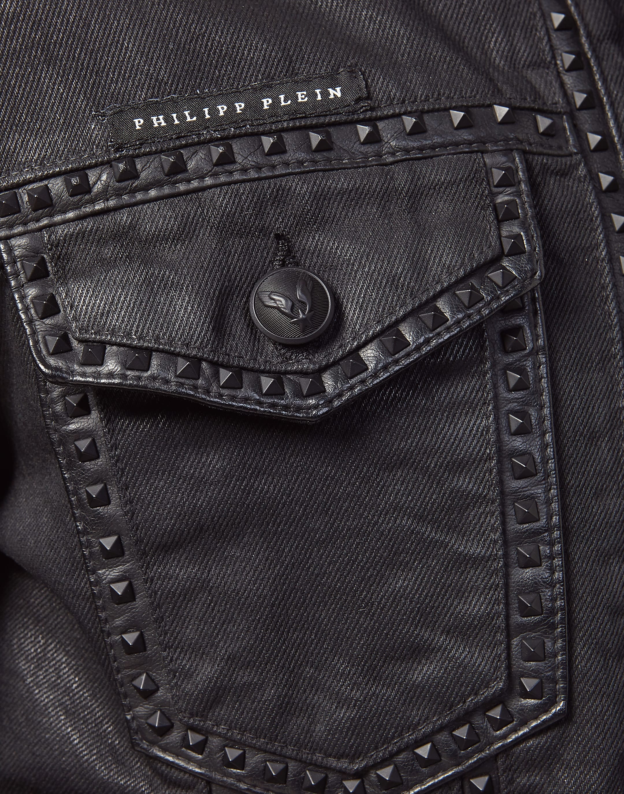 denim jacket studded