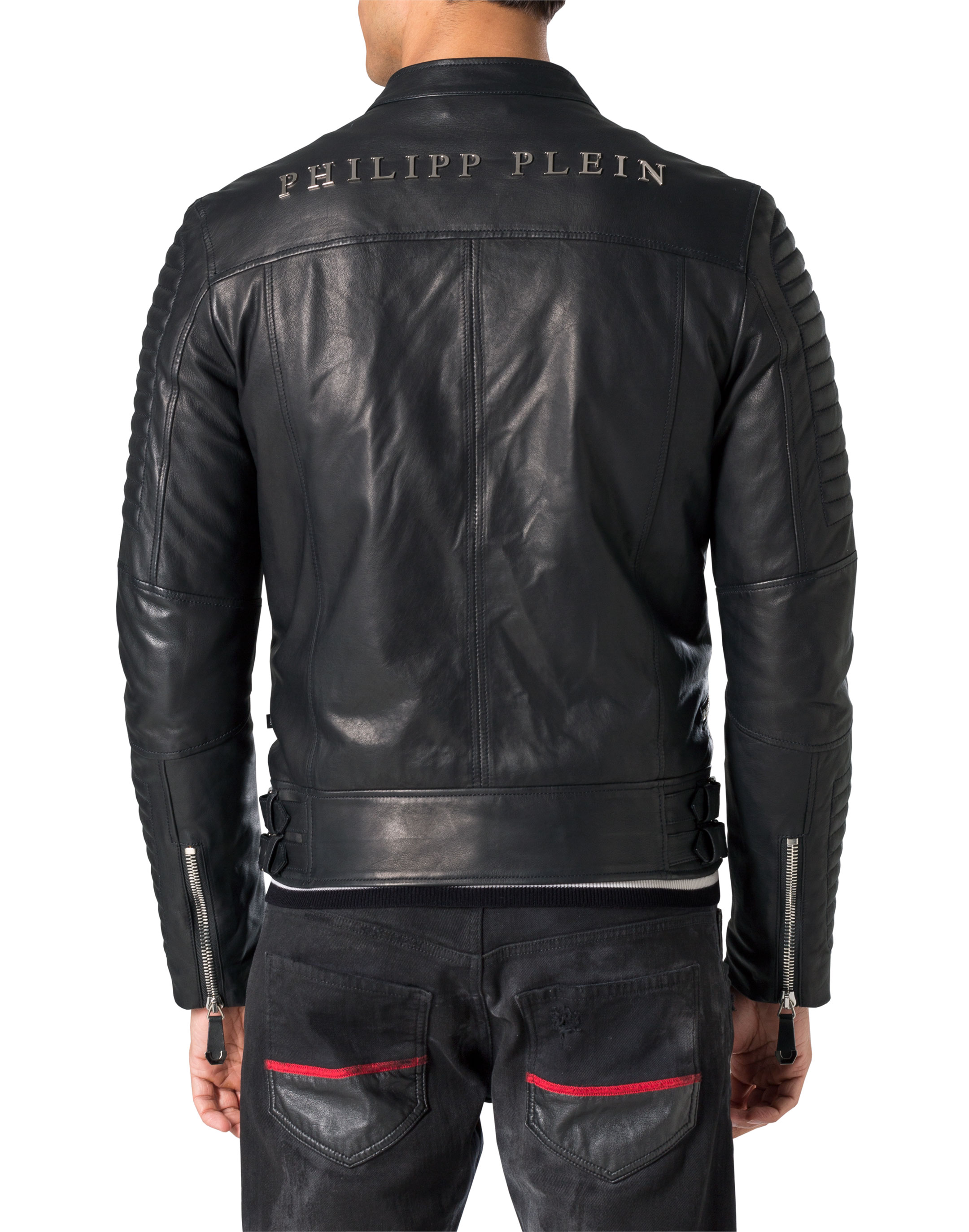 plein leather jacket