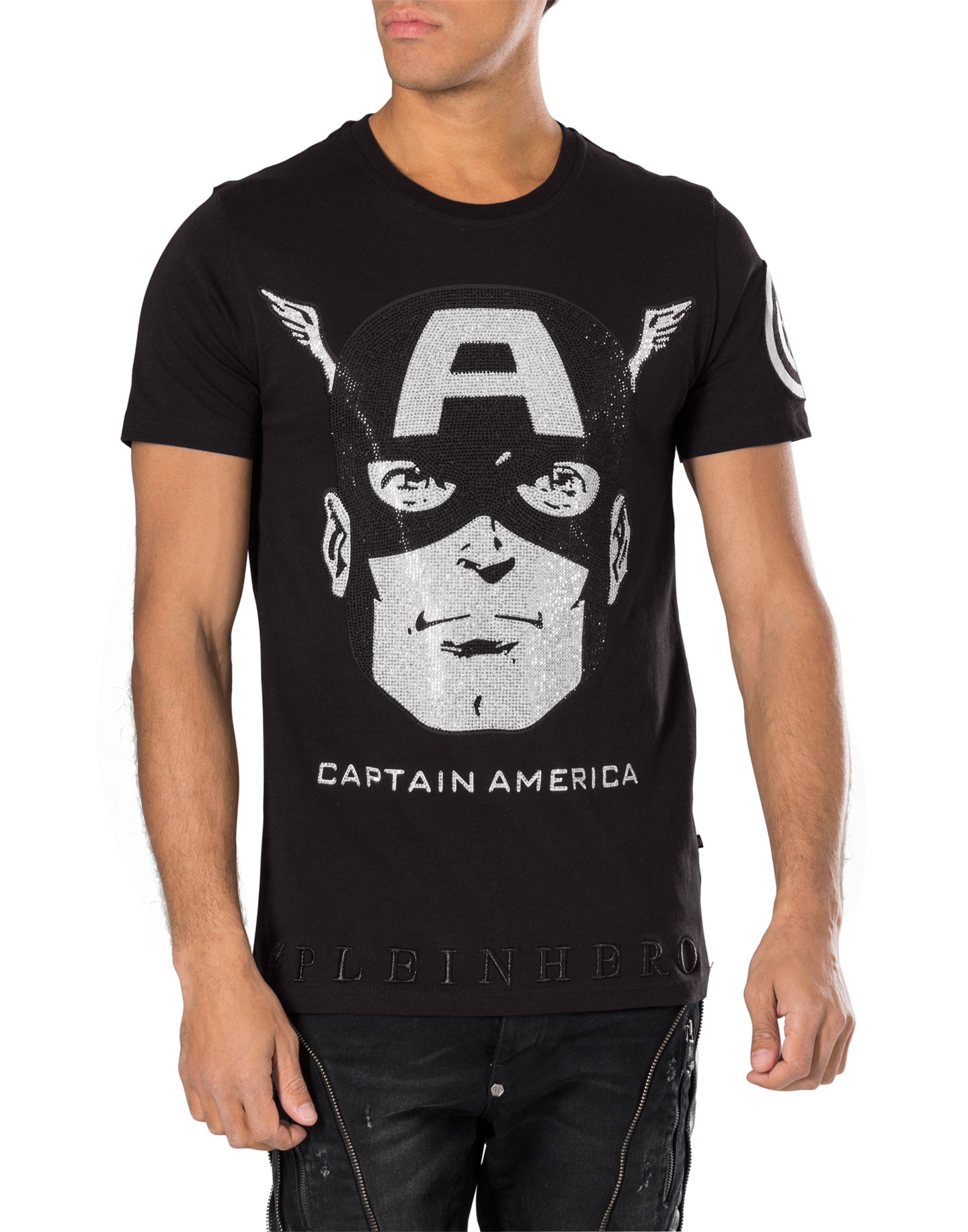 philipp plein captain america t shirt