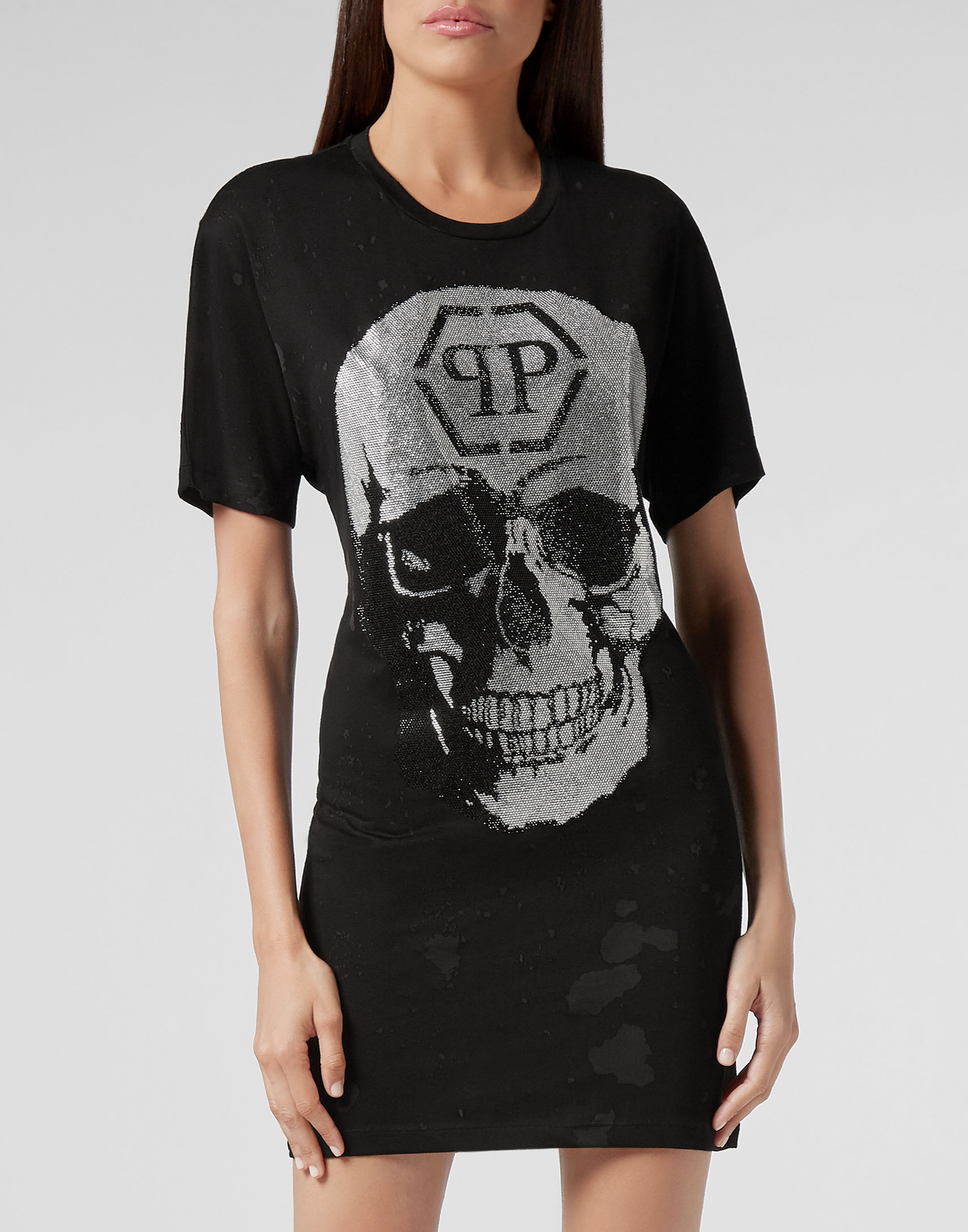 destroyed t shirt dress