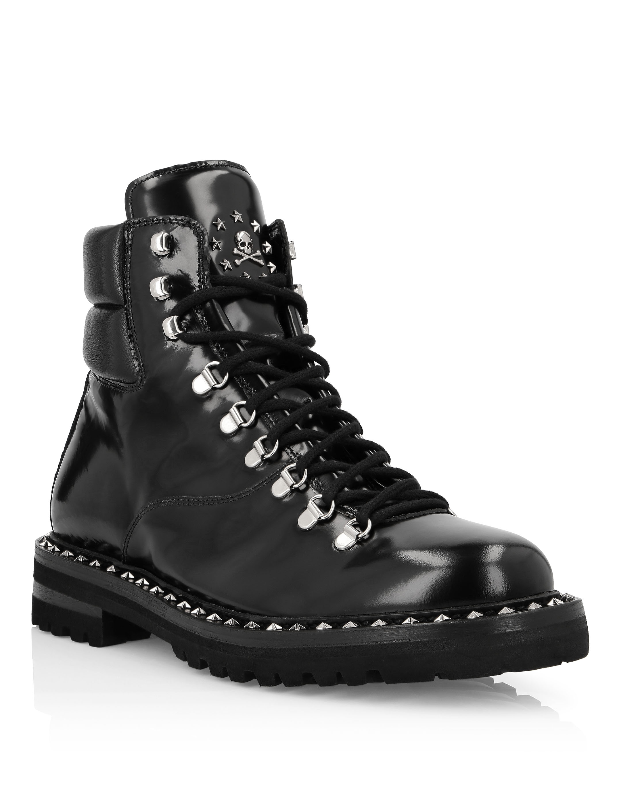 Boots Mid Flat Stars and skull | Philipp Plein Outlet