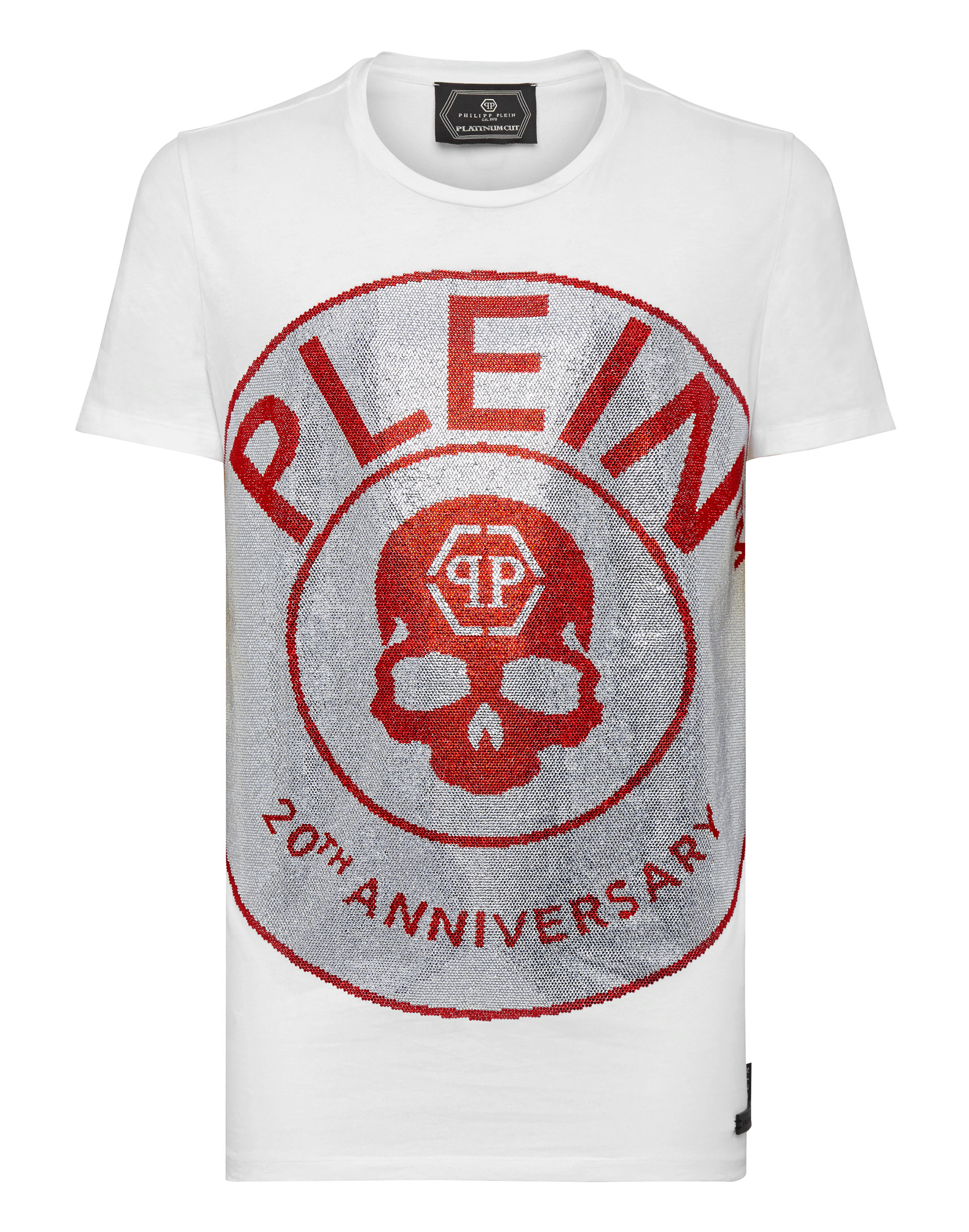 T-shirt Platinum Cut Round Neck Anniversary 20th | Philipp Plein Outlet