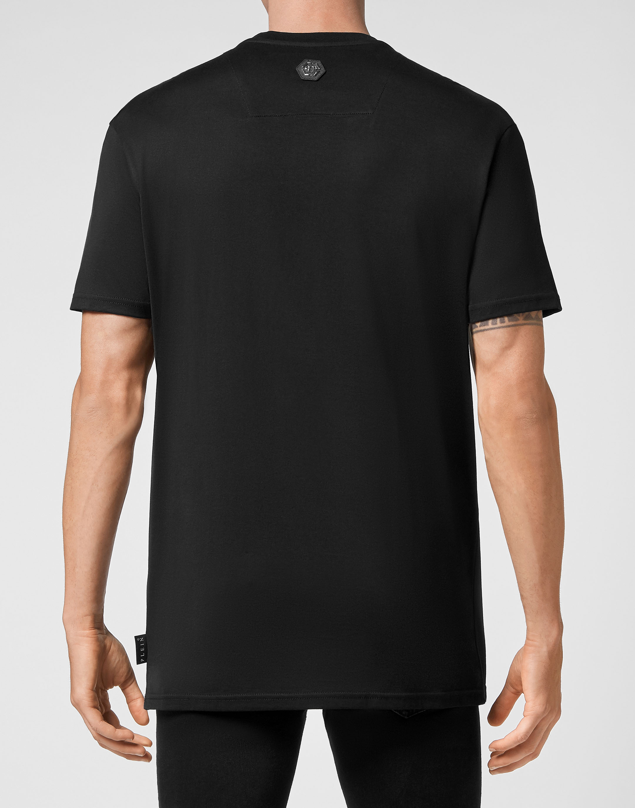 Plein Sud ブラック　Tシャツ✨ T-shirt with rhinestones brand PHILIPP PLEIN