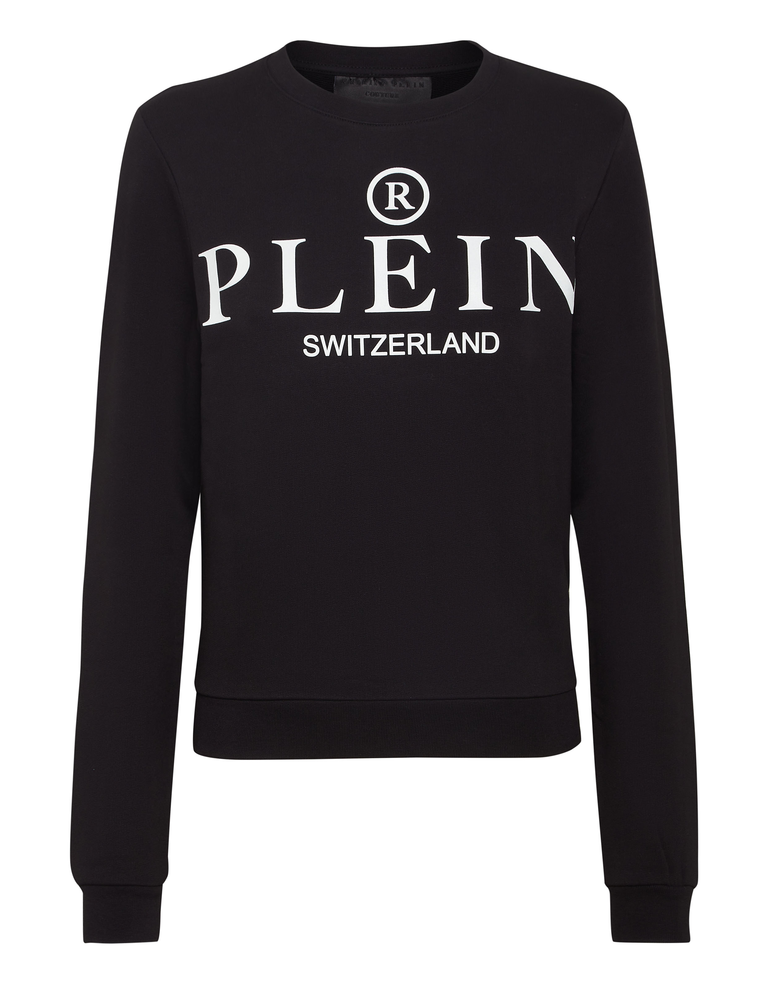 PHILIPP PLEIN アイコニックフレインクルネックTシャツ Sweatshirt Round Neck LS Iconic Plein | Philipp Plein Outlet