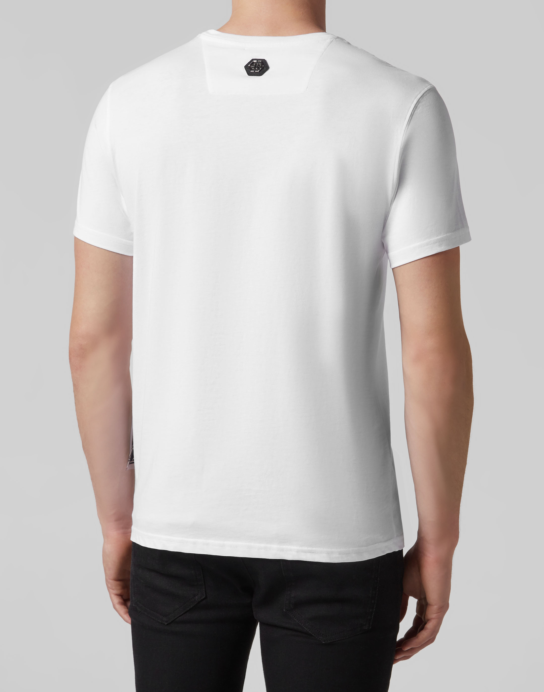 black round neck polo