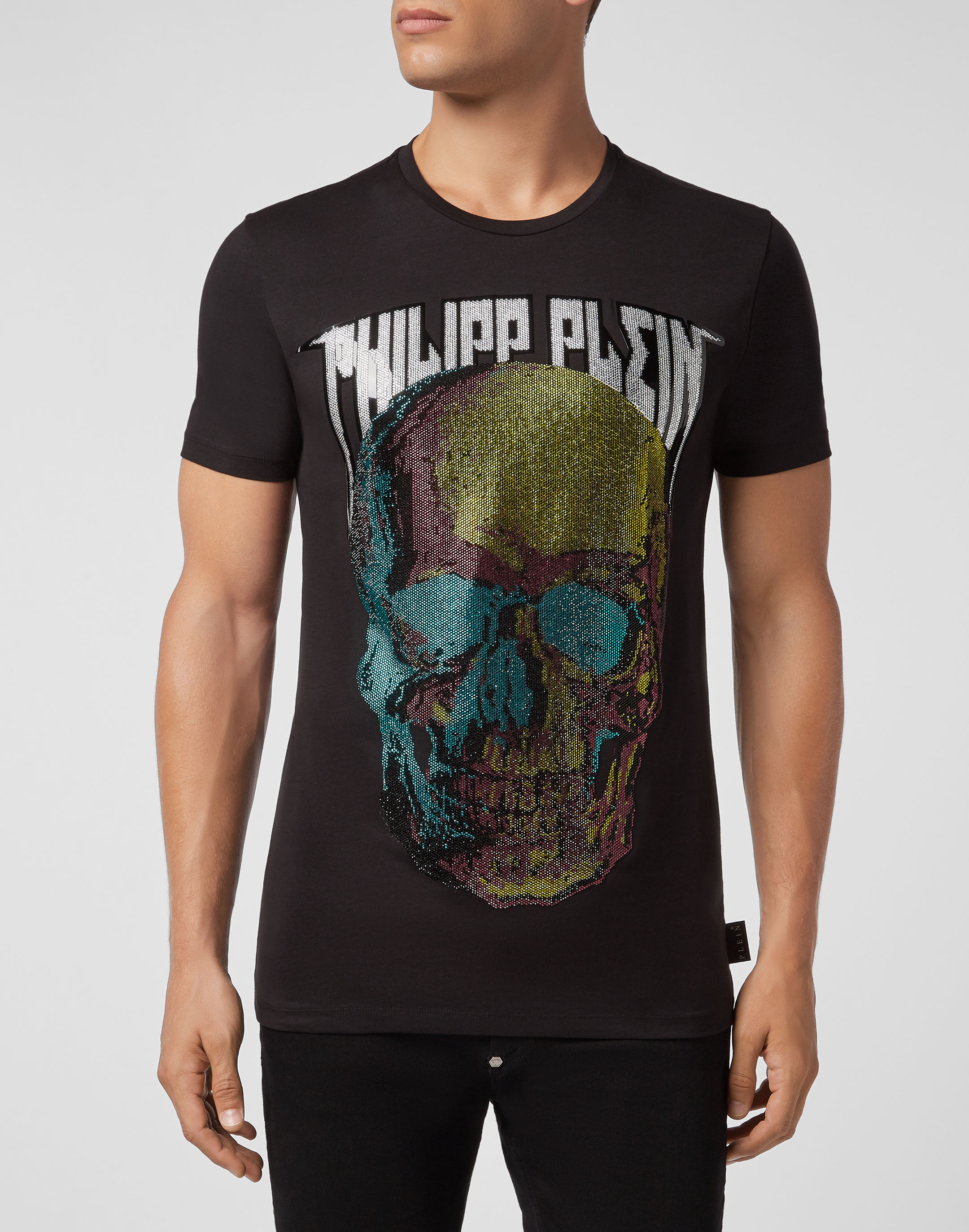 T-shirt Round Neck SS Skull and Plein