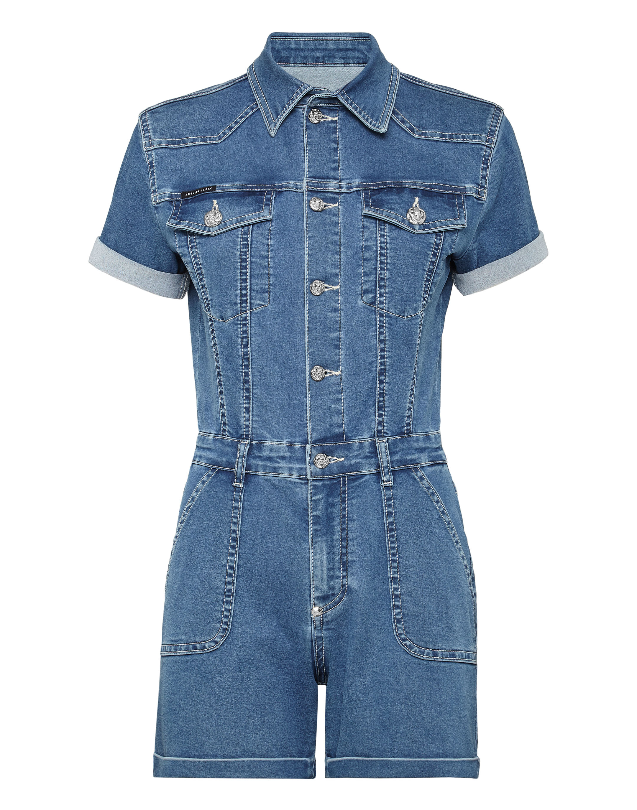 Denim Jumpsuit Iconic Plein