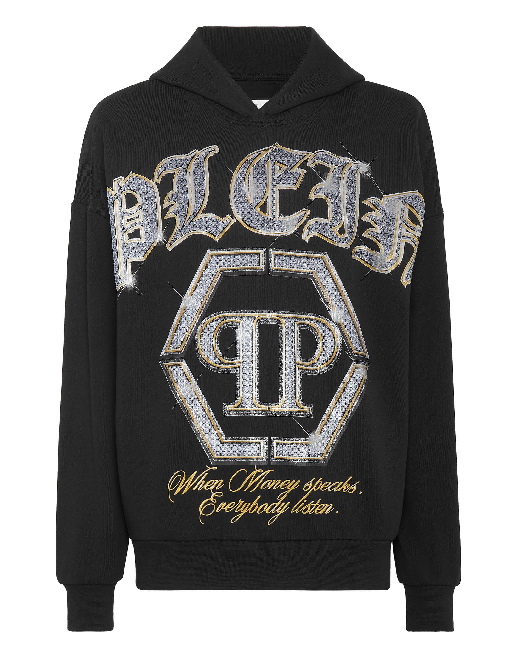 Hoodie Sweatshirt with Crystals | Philipp Plein Outlet