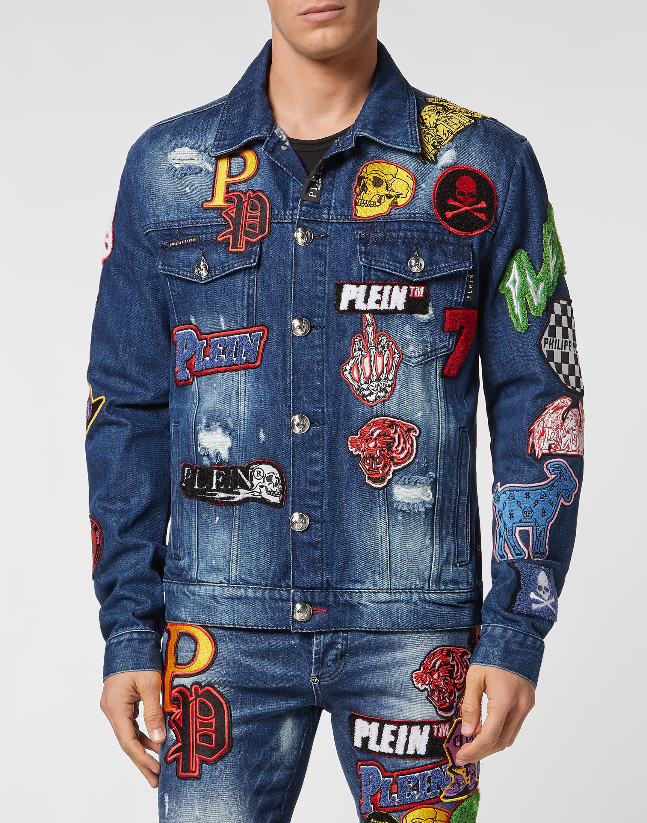 Ankara Patch Denim Jacket – Zesty-Couture