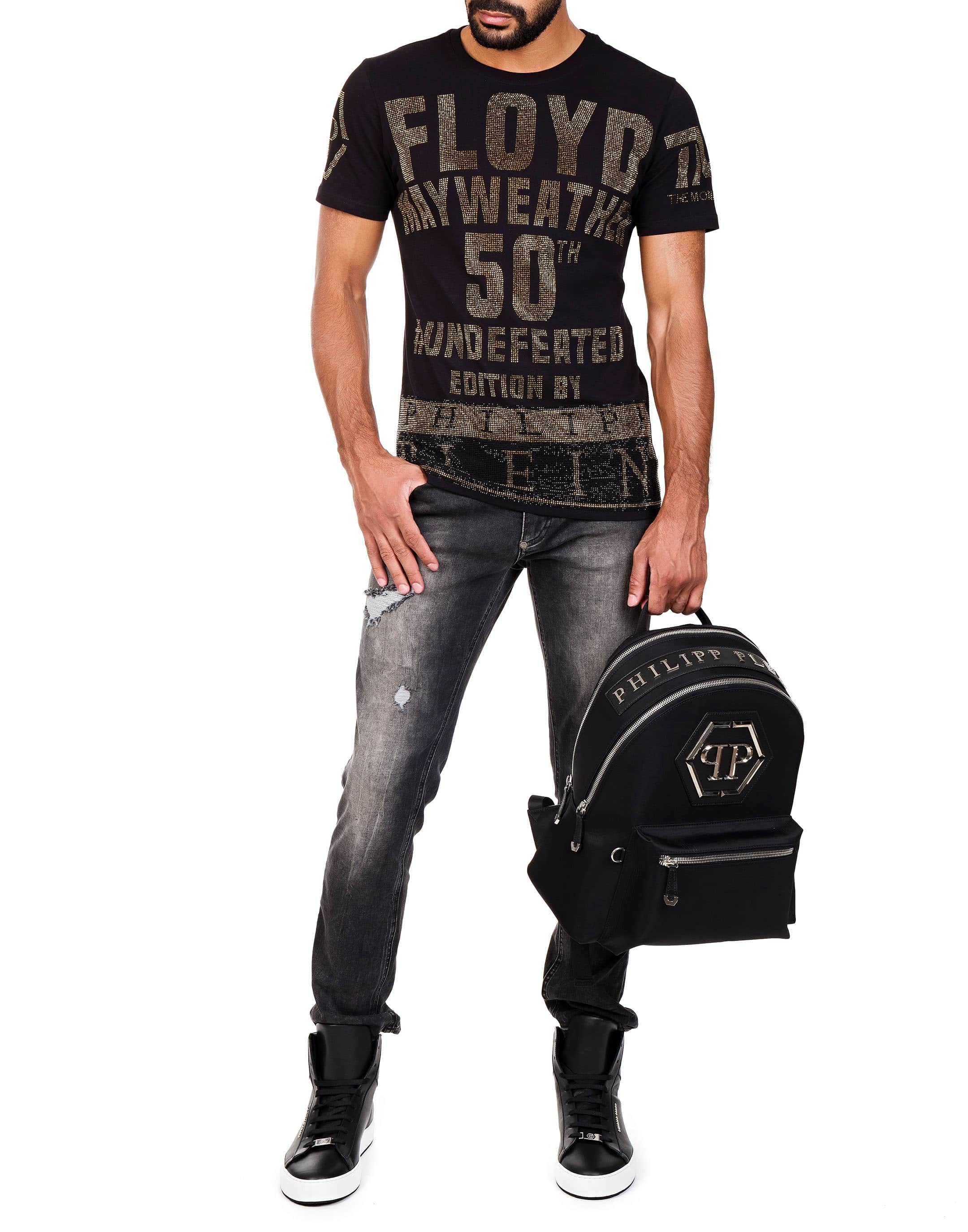 T-shirt Neck SS "Mayweather One" | Philipp Plein Outlet