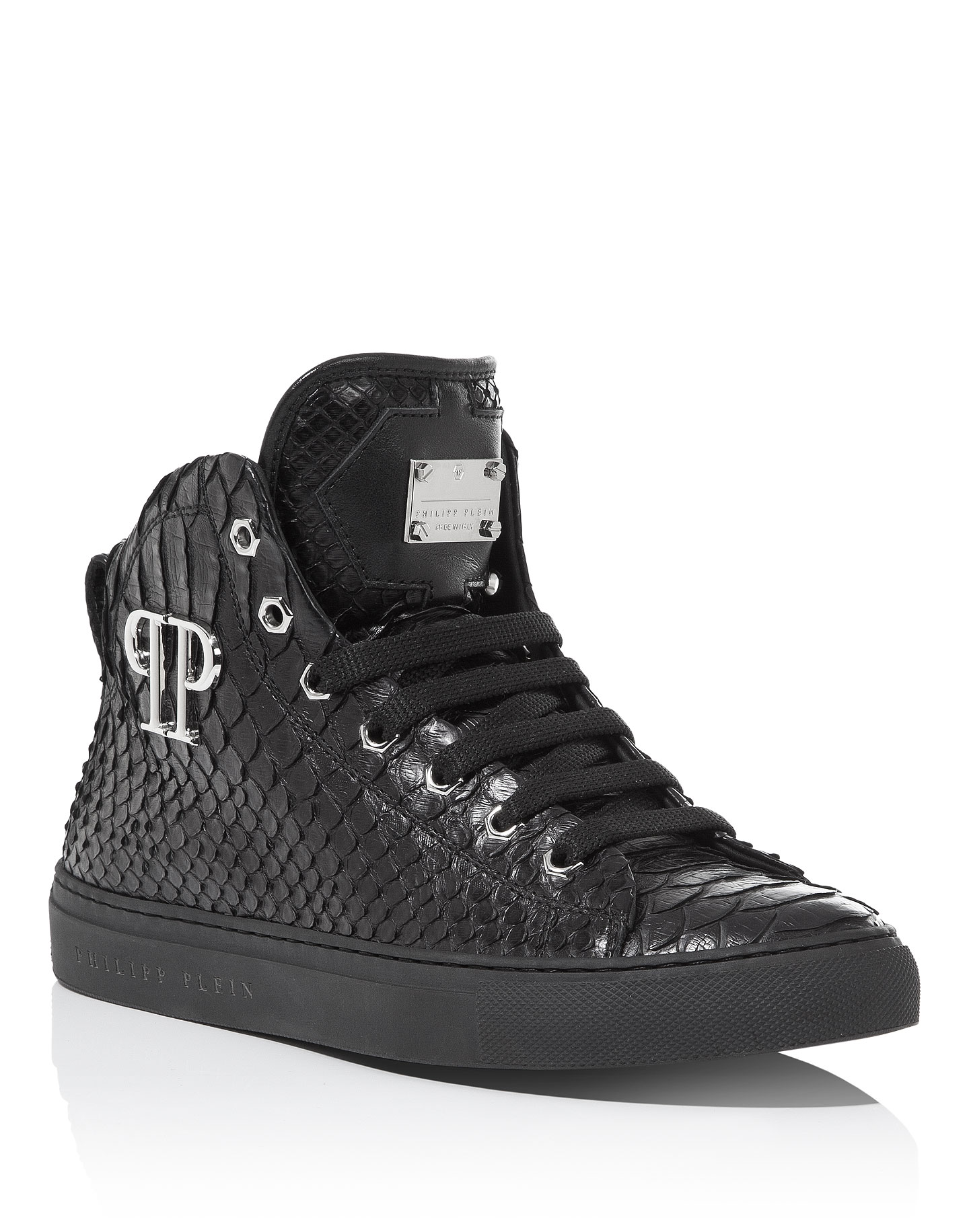 PHILIPP PLEIN SCARPE Alte Uomo, In Vera Pelle. 39.40.41.42.43.44.45 #0101  EUR 166,84 - PicClick IT