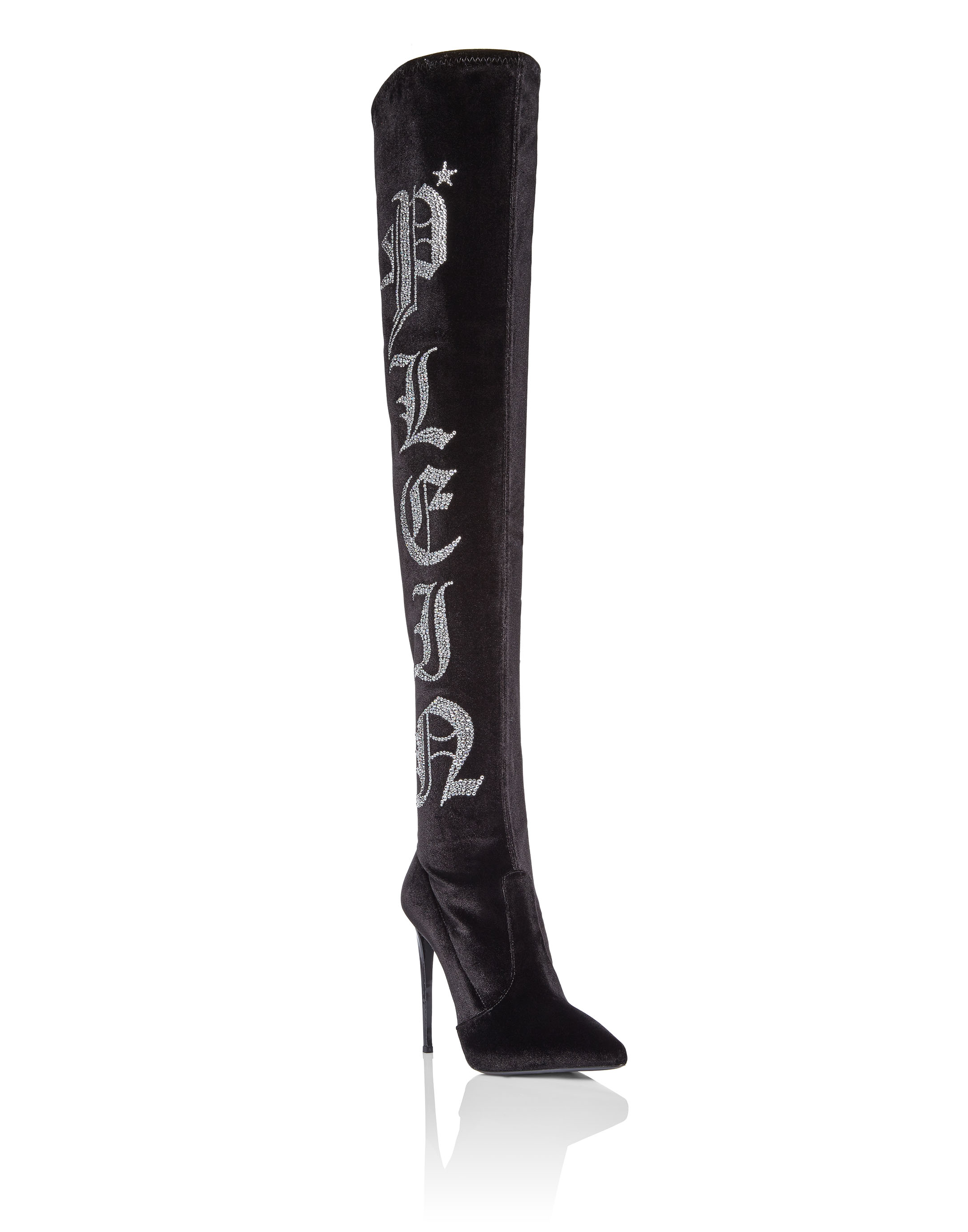 philipp plein thigh high boots