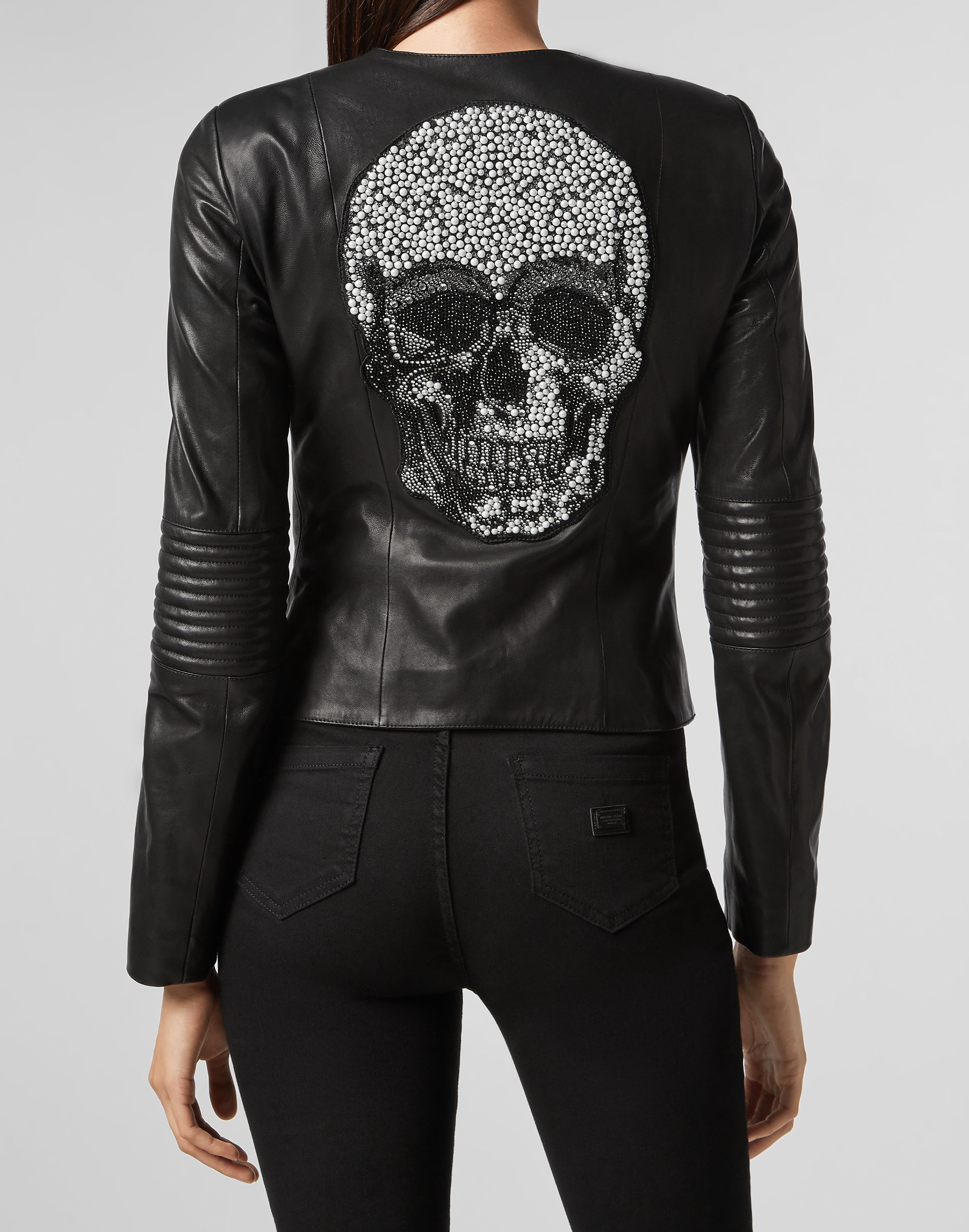 Leather Jacket Philipp Plein Outlet