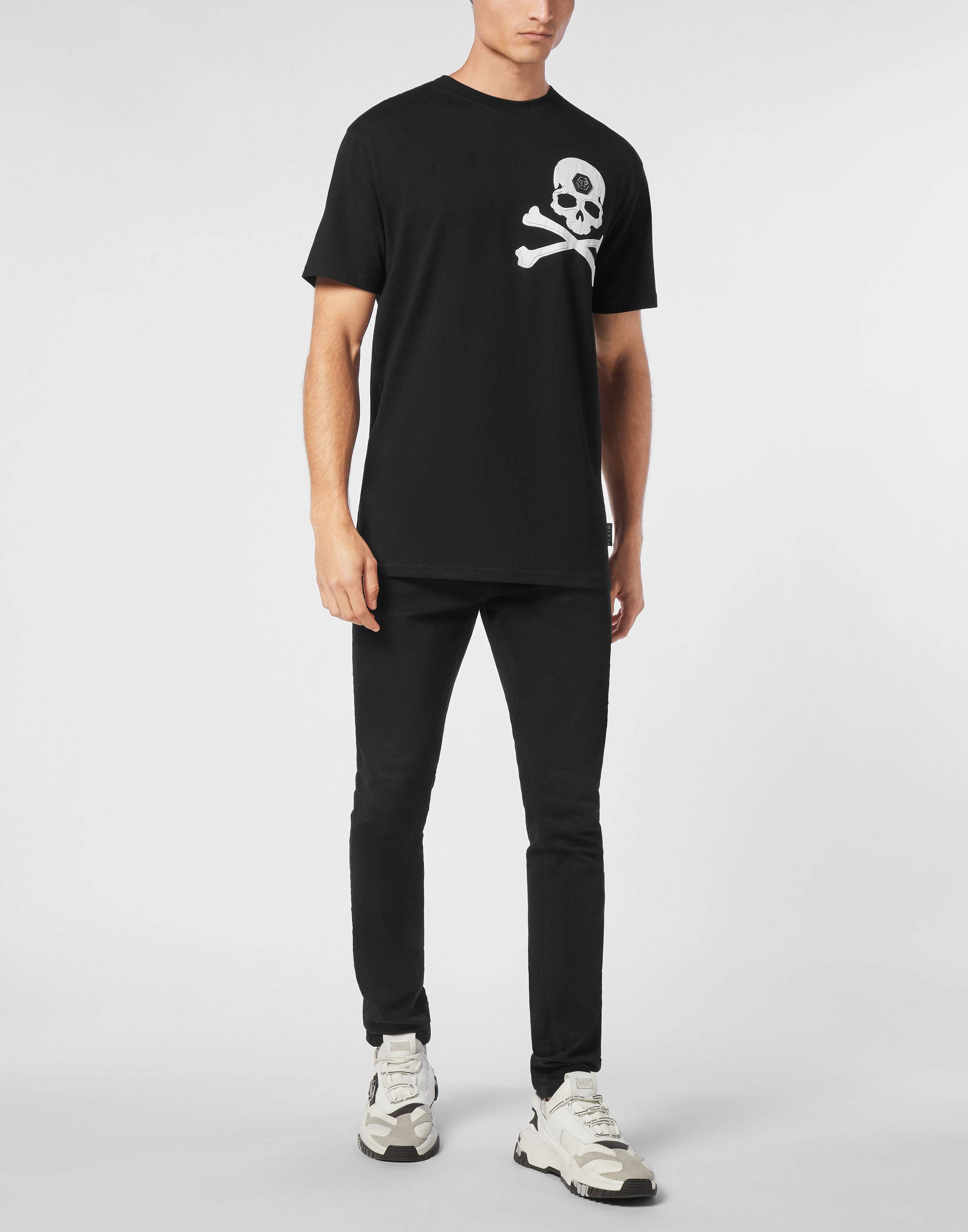 【2plan】Never Off The Mesh Jersey Tee Broken Promises Chromeface Black Mesh Jersey | Zumiez
