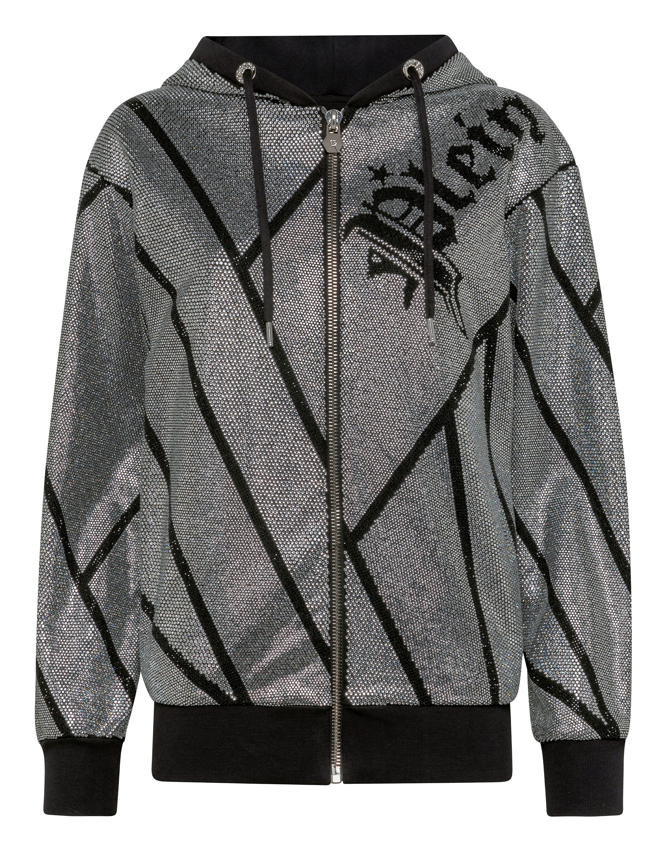 Hoodie Sweatjacket Crystal