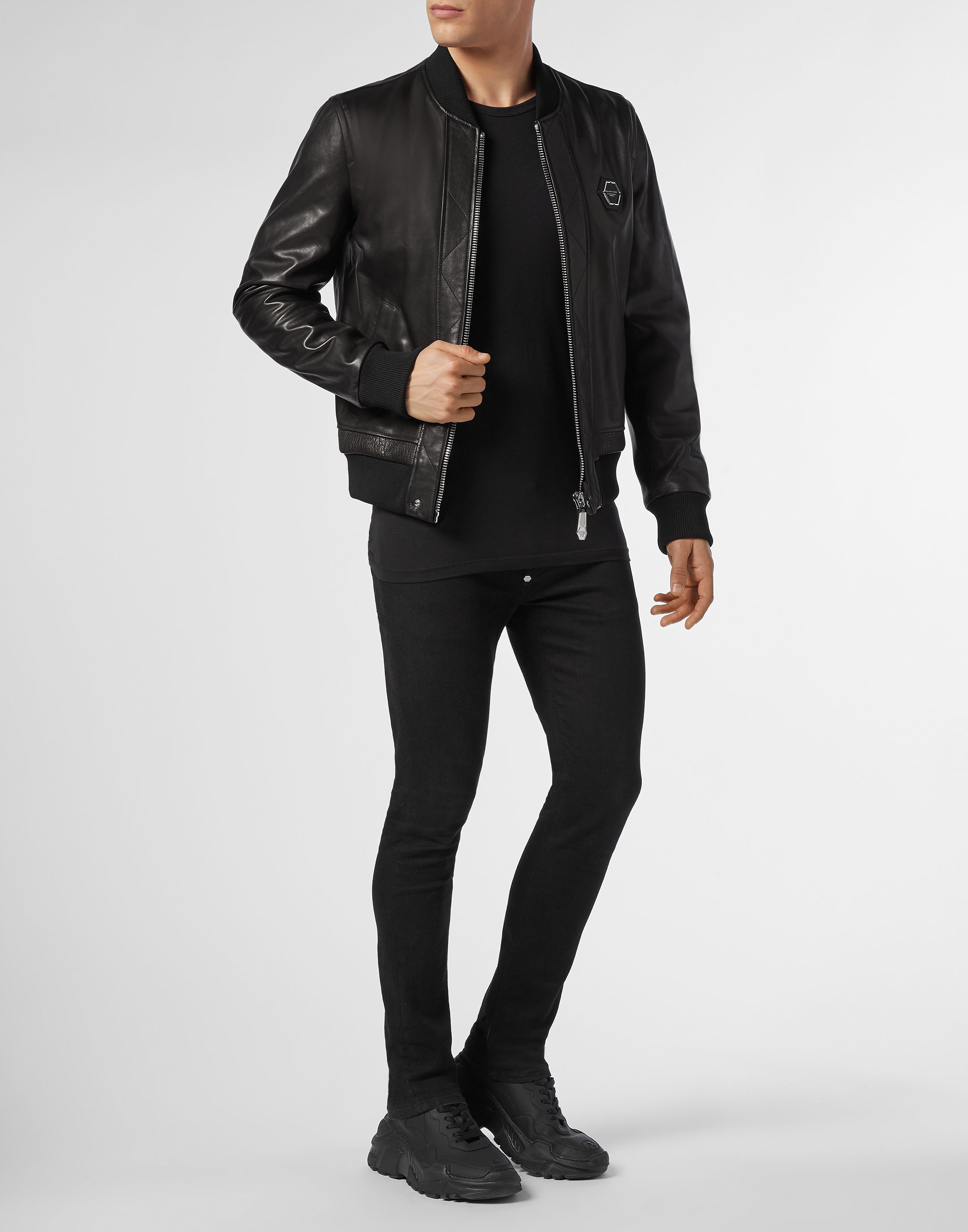 Leather Bomber Skull | Philipp Plein Outlet