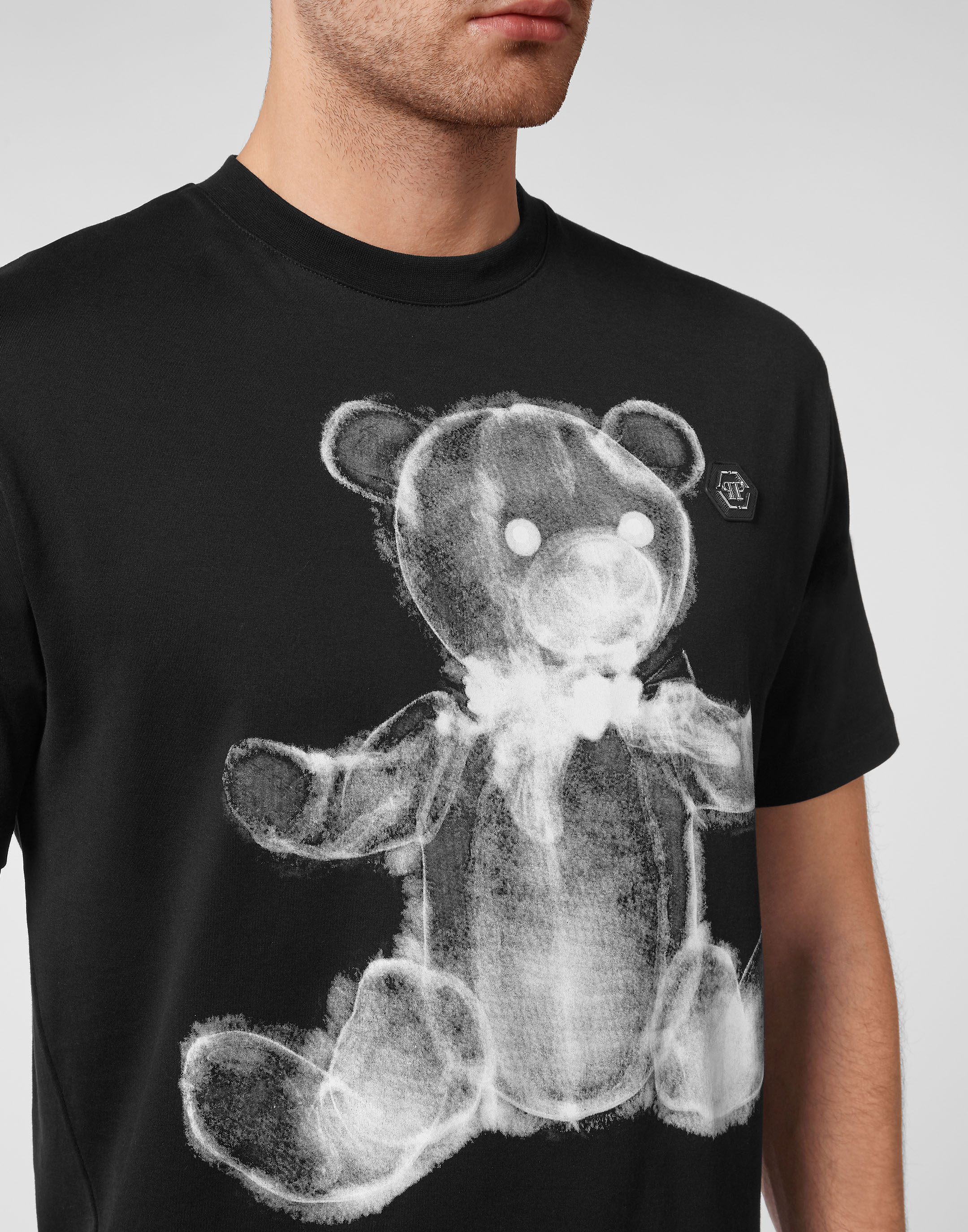 T-shirt Round Neck SS print Teddy Bear