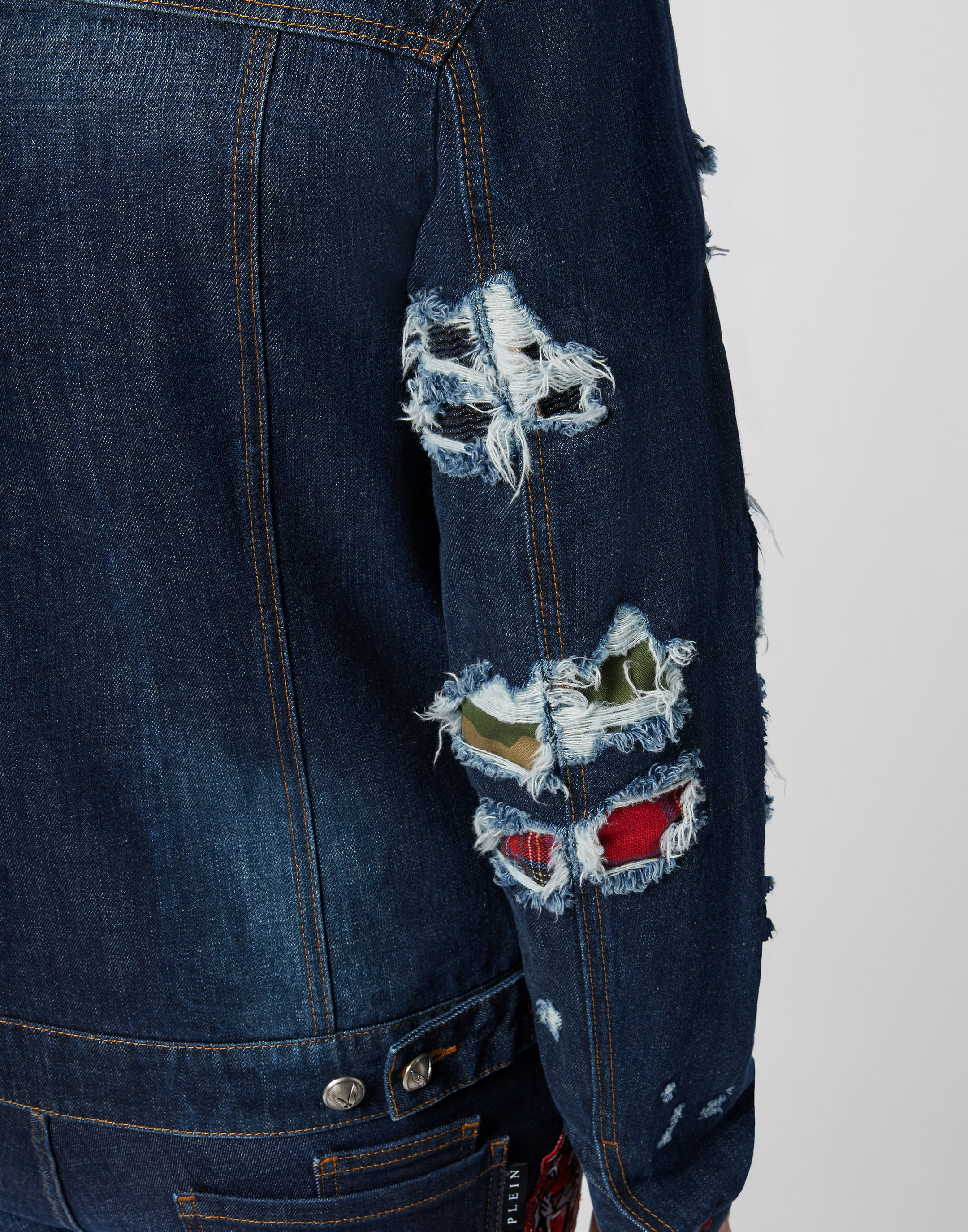 Denim Jacket Patches  Philipp Plein Outlet