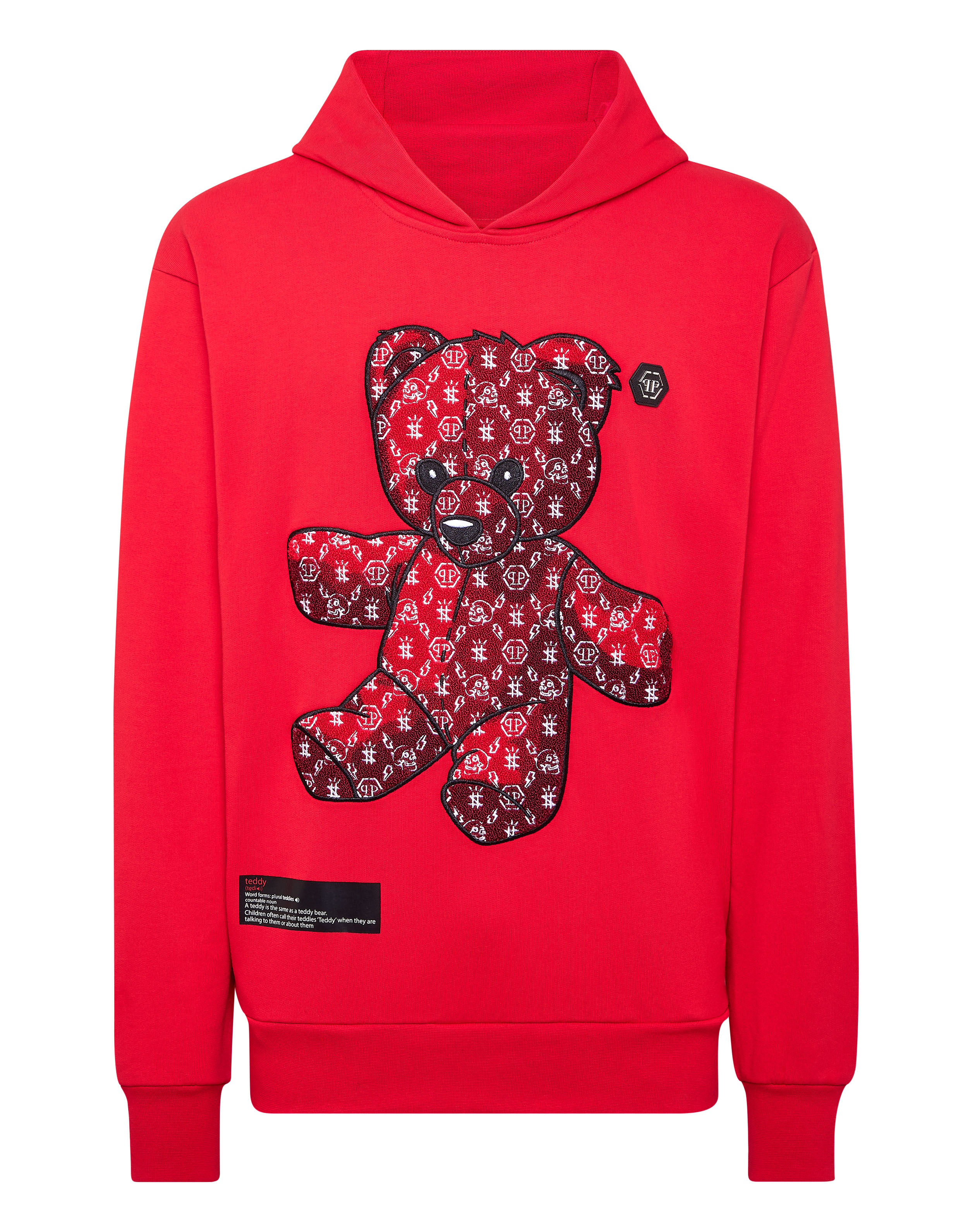 Personalized Teddy Bear Chocolate Color 11 Red Hoodie – Plushland