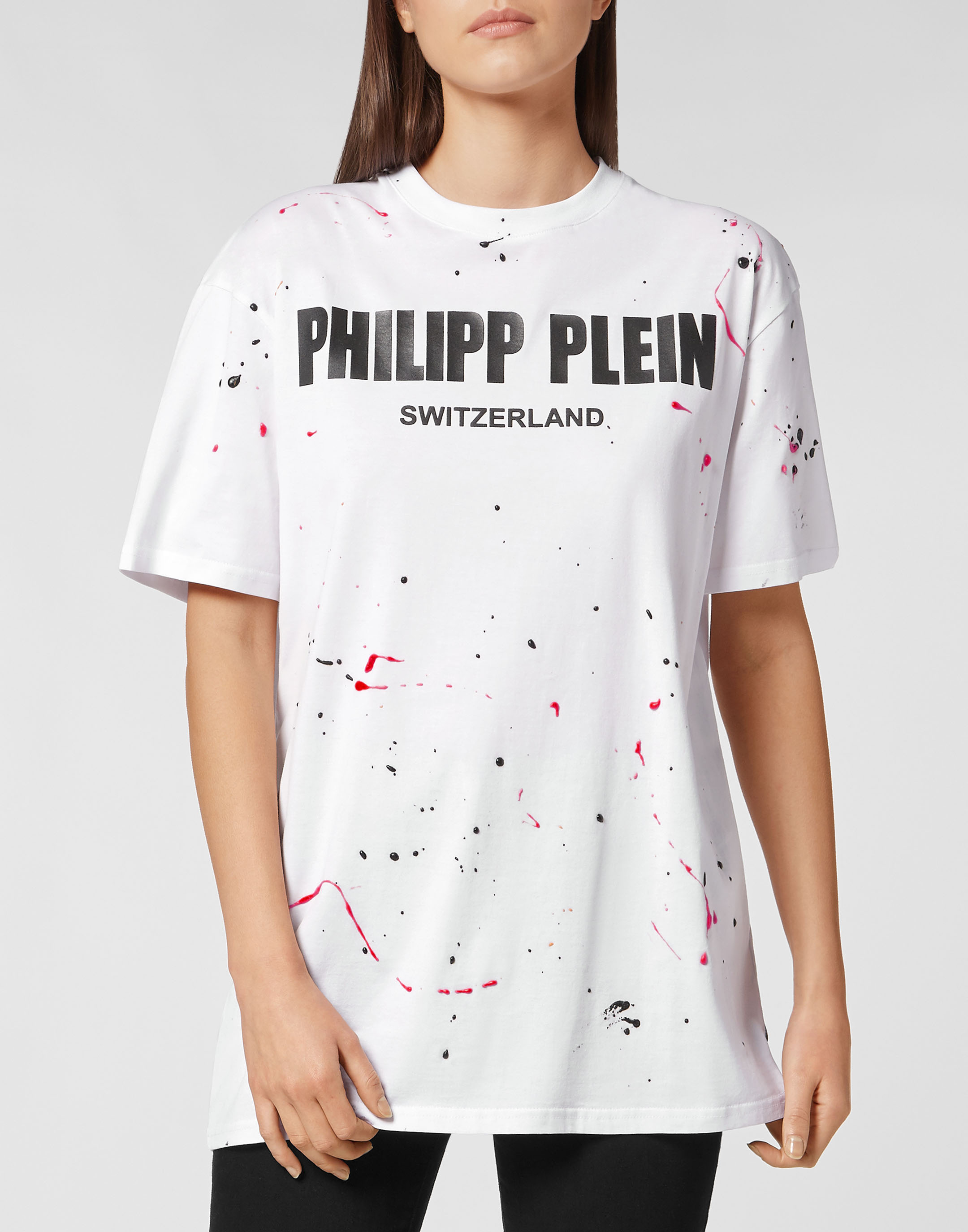 T-shirt Round Neck SS Hand Painted Philipp Plein TM | Philipp