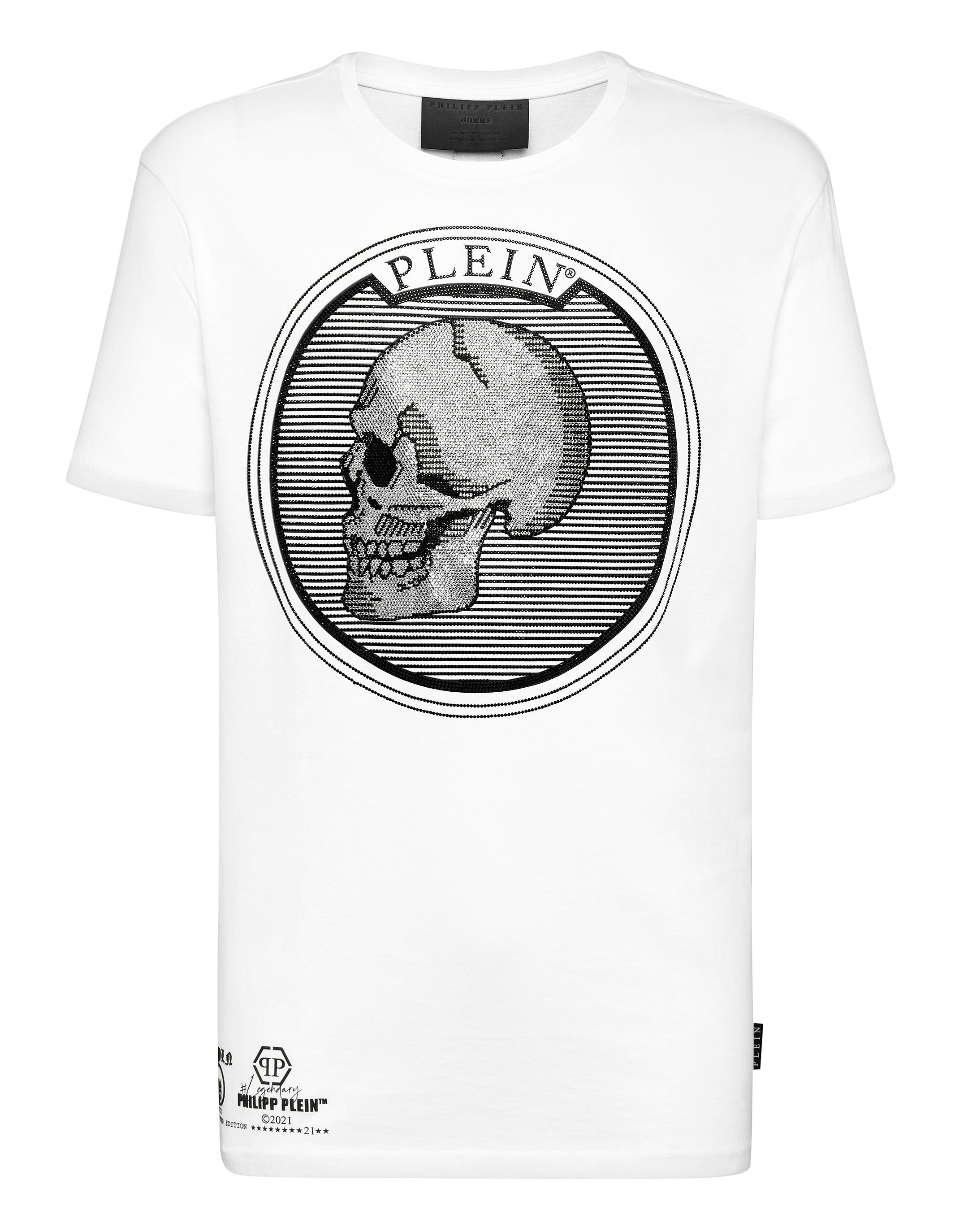 Bekijk het internet zoals dat Tientallen T-shirt Round Neck SS Outline Skull crystal | Philipp Plein Outlet